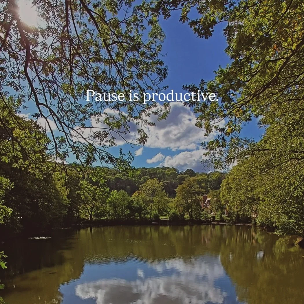 Pause is productive.
Not everything needs to be pushed. Not every moment needs to be filled.
Rest does something — even if you can’t measure it.
It’s in the pause that we hear ourselves again.
It’s in the stillness that our