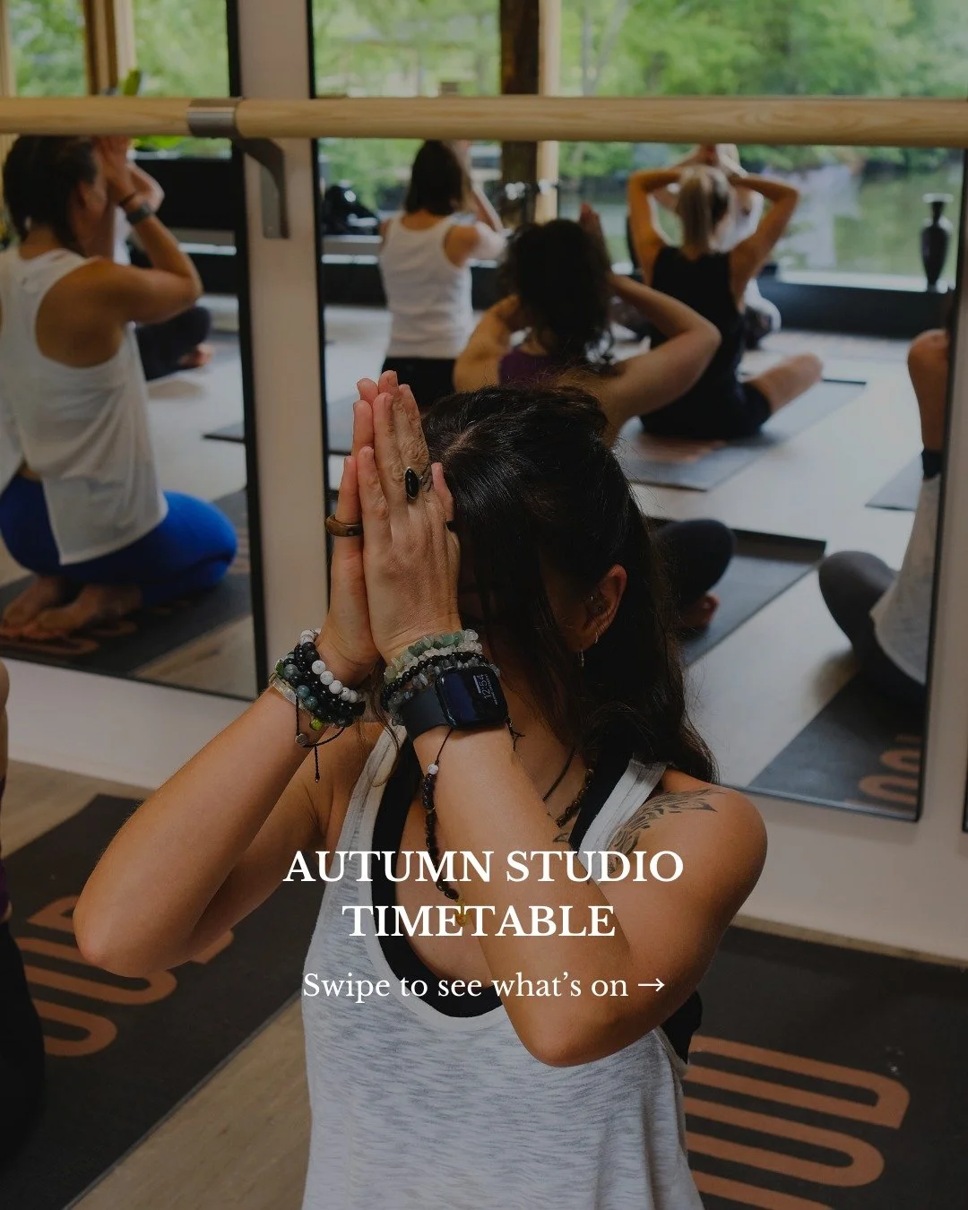 Autumn in the studio 🍂

A new season, a little more routine and plenty of reasons to make some time for yourself.

Our lakeside studio has a full timetable of regular classes and treatments this autumn,  from Mat Pilates and Yoga to Pregnancy Pilate