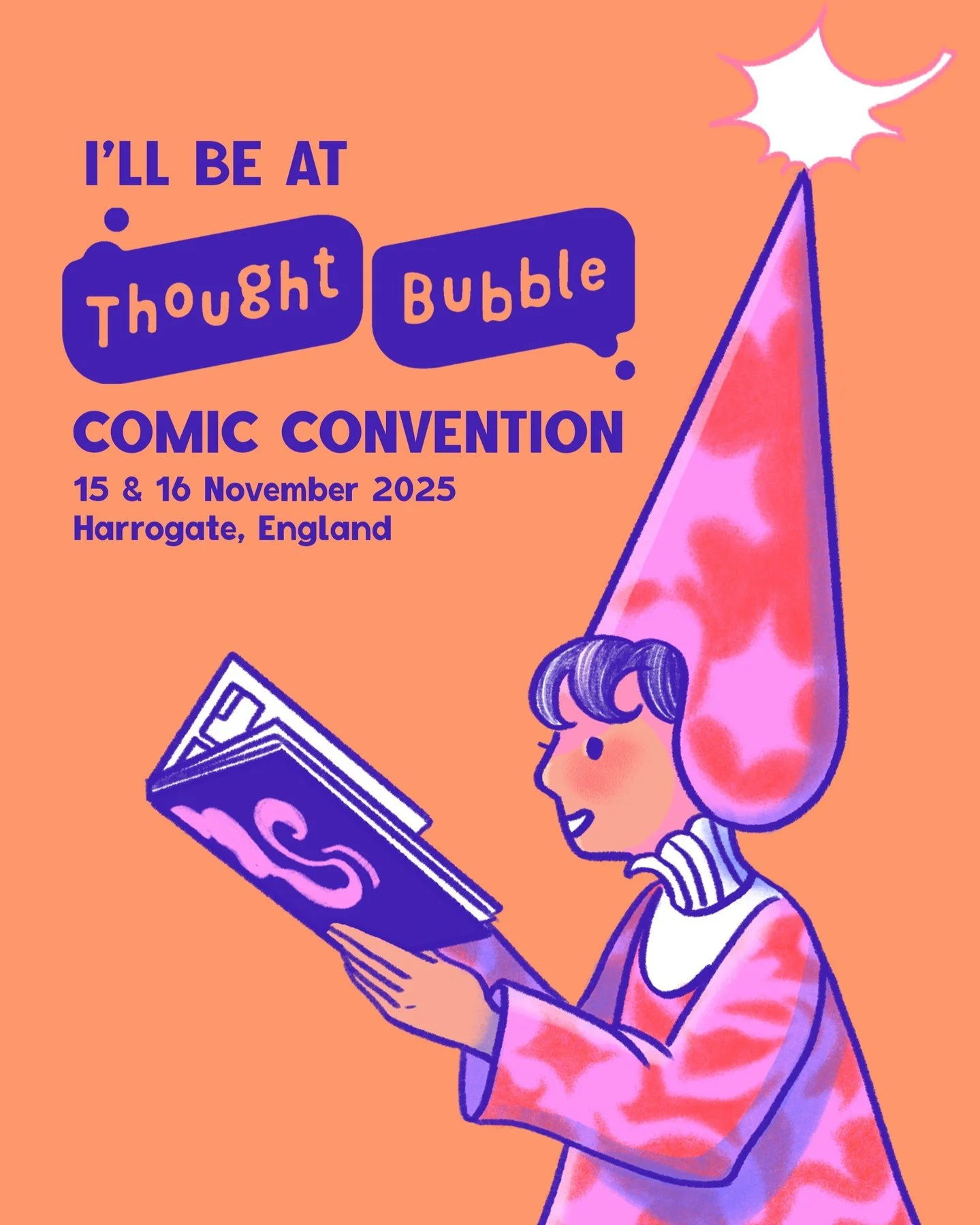 I'LL BE @thoughtbubblefestival next weekend Nov 15 and 16 with @ldlapinski 🔥Find us in Redshirt Hall table B37!🔥 Come say hi and grab a copy of Kickflip PLUS SECRET STUFF I'M MAKING like zines, prints, buttons and stickers AHH❤️