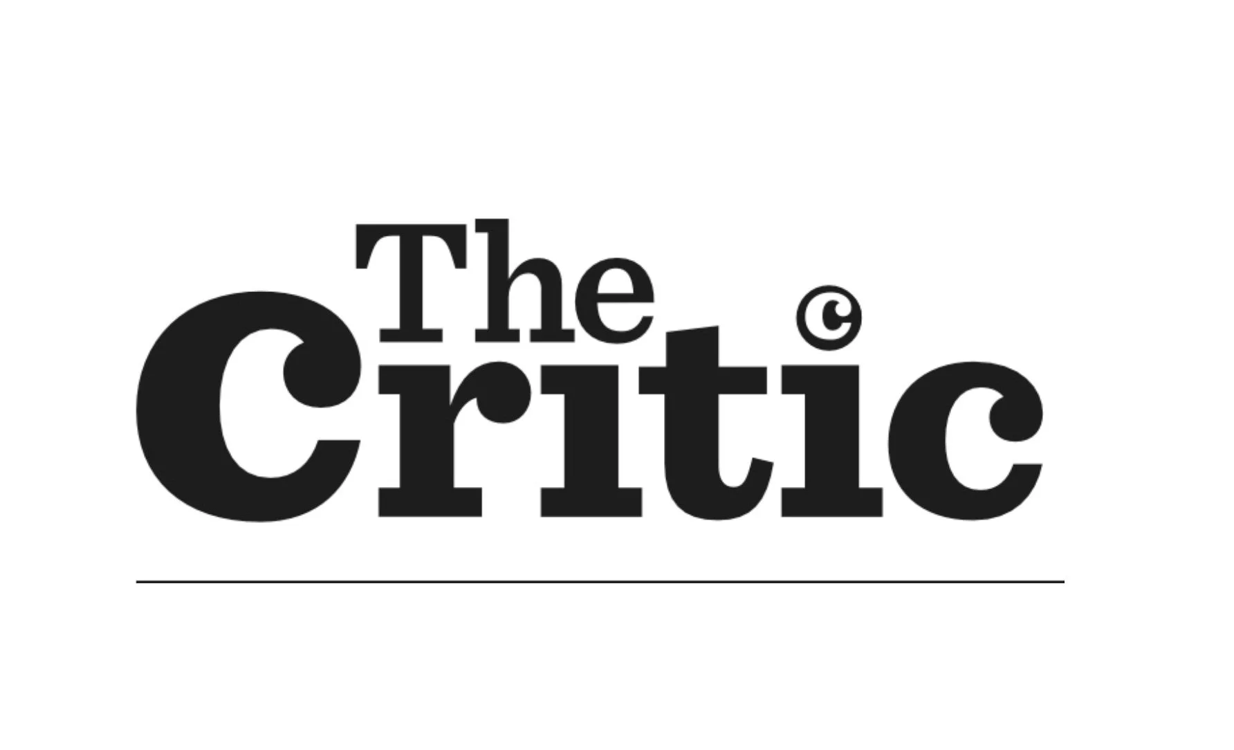 Logo of "The Critic" magazine in black text on a white background.