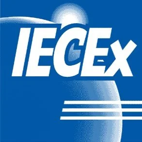 IECEx logo International Electro-technical Commission System for Certification to Standards Relating to Equipment for Use in Explosive Atmospheres.