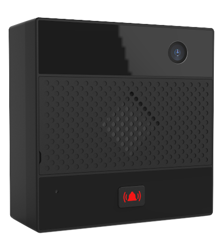IP video intercom terminal with 1 button and camera