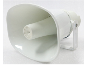 White Broadcasting and emergency speaker