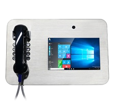 vandal proof HD video telephone suitable for emergency services, hospitals, prisons
