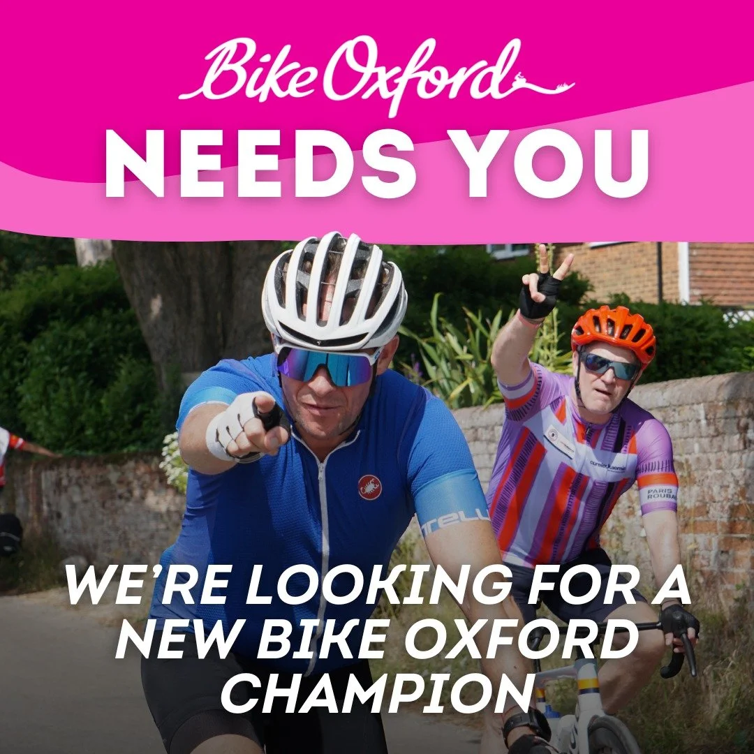 Bike Oxford needs you π«΅
Bike Oxford is one of Oxfordshire’s leading cycling events, attracting around 750 riders each year. 
β¨ Are you an enthusiastic cyclist living in the Oxford area?
β¨ Would you like a part time role developing one of Ico