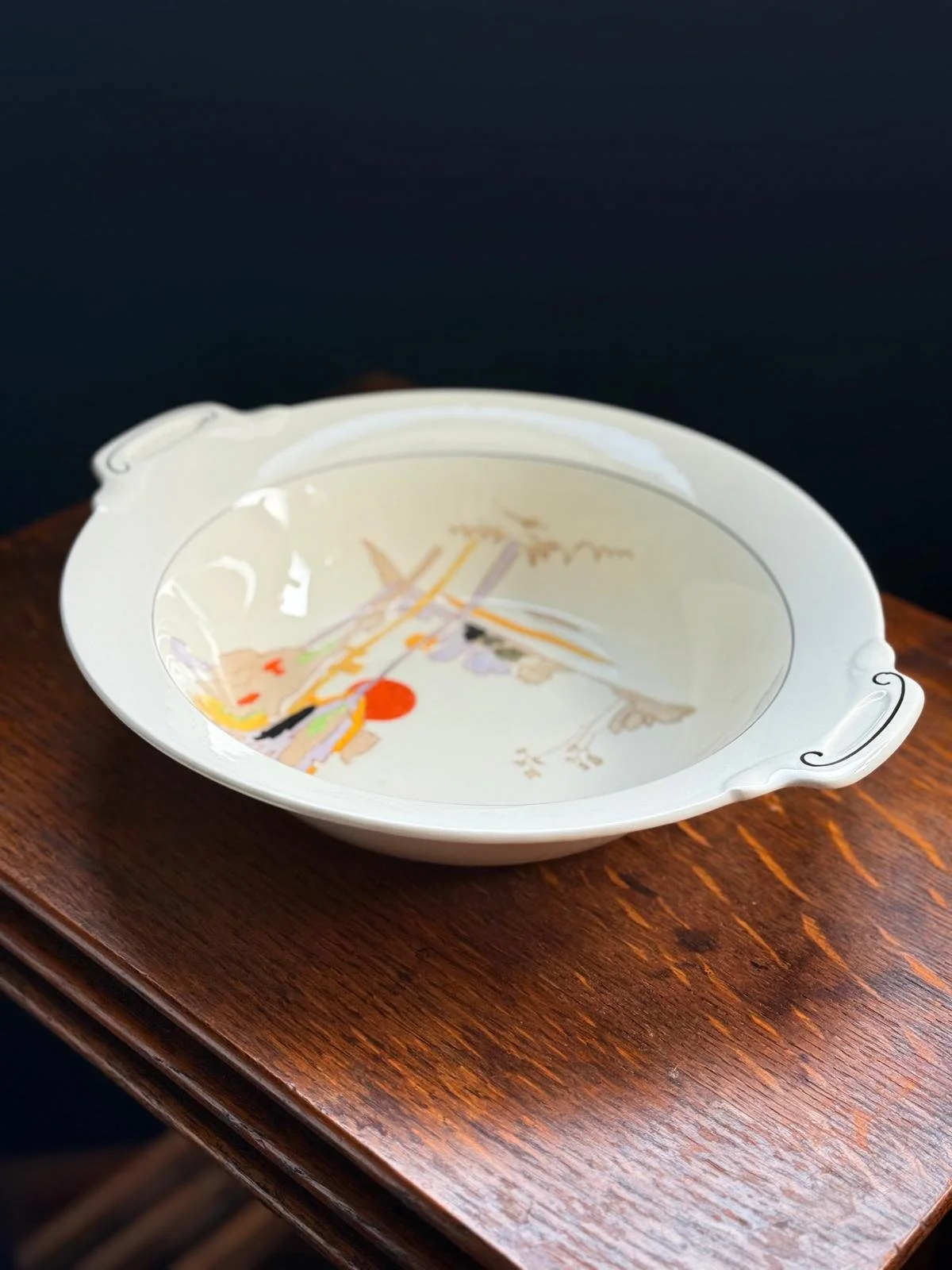 Art Deco Tams Ware 'Woodland' Serving Bowl