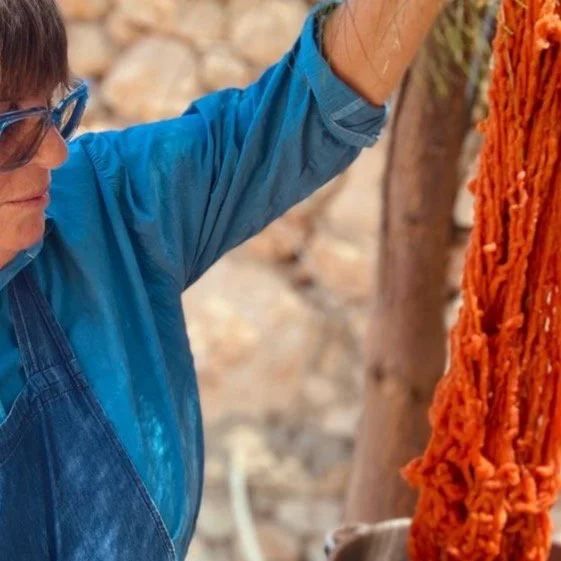 After a long hot summer working the dye pots and working on a very special new project (reveal end September), I am delighted to introduce my Autumn programme of textiles workshops, held here at my studio in Douar Laraab, just outside Essaouira.  
Ha