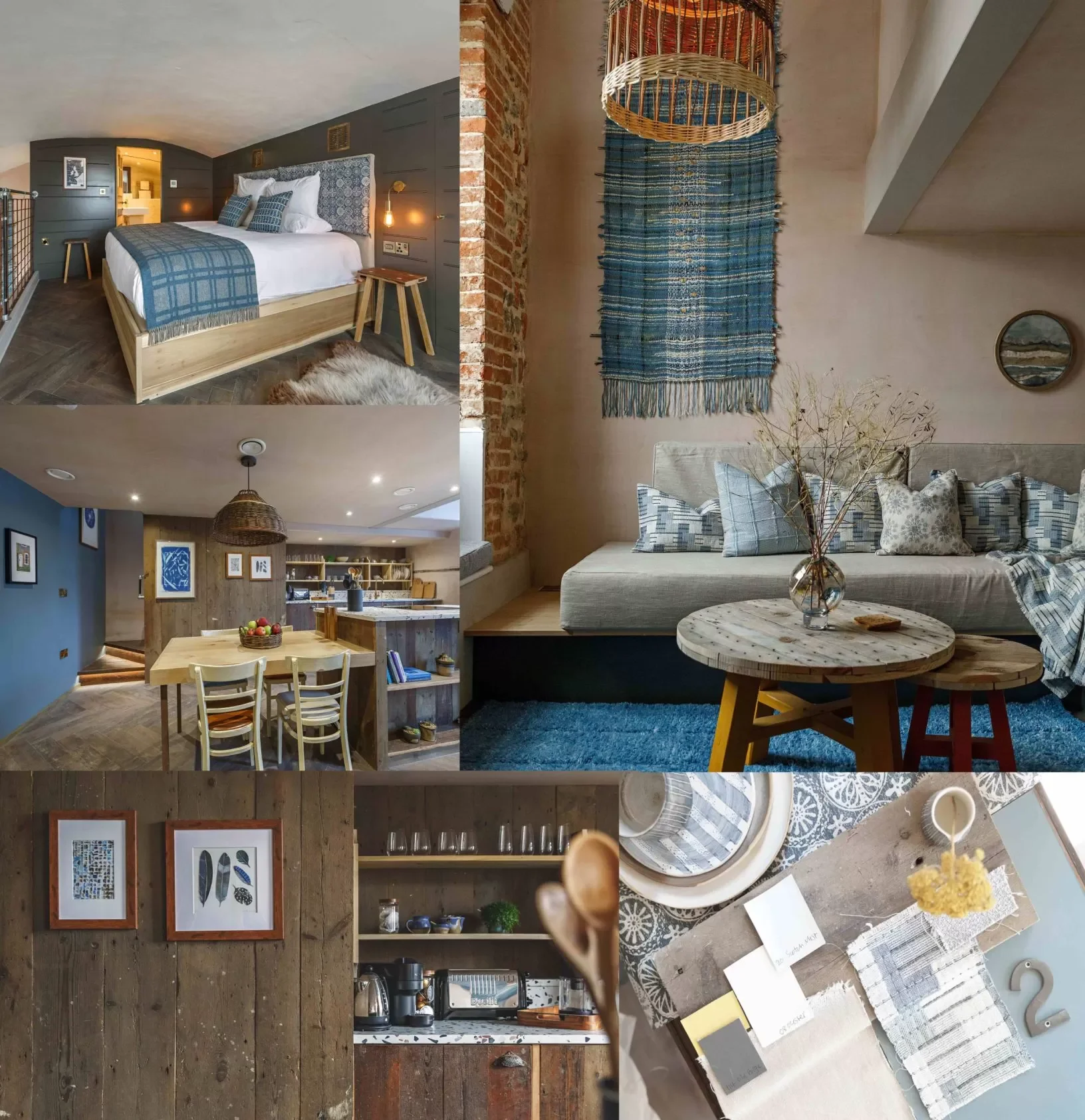 collage of images from Indigo apartment