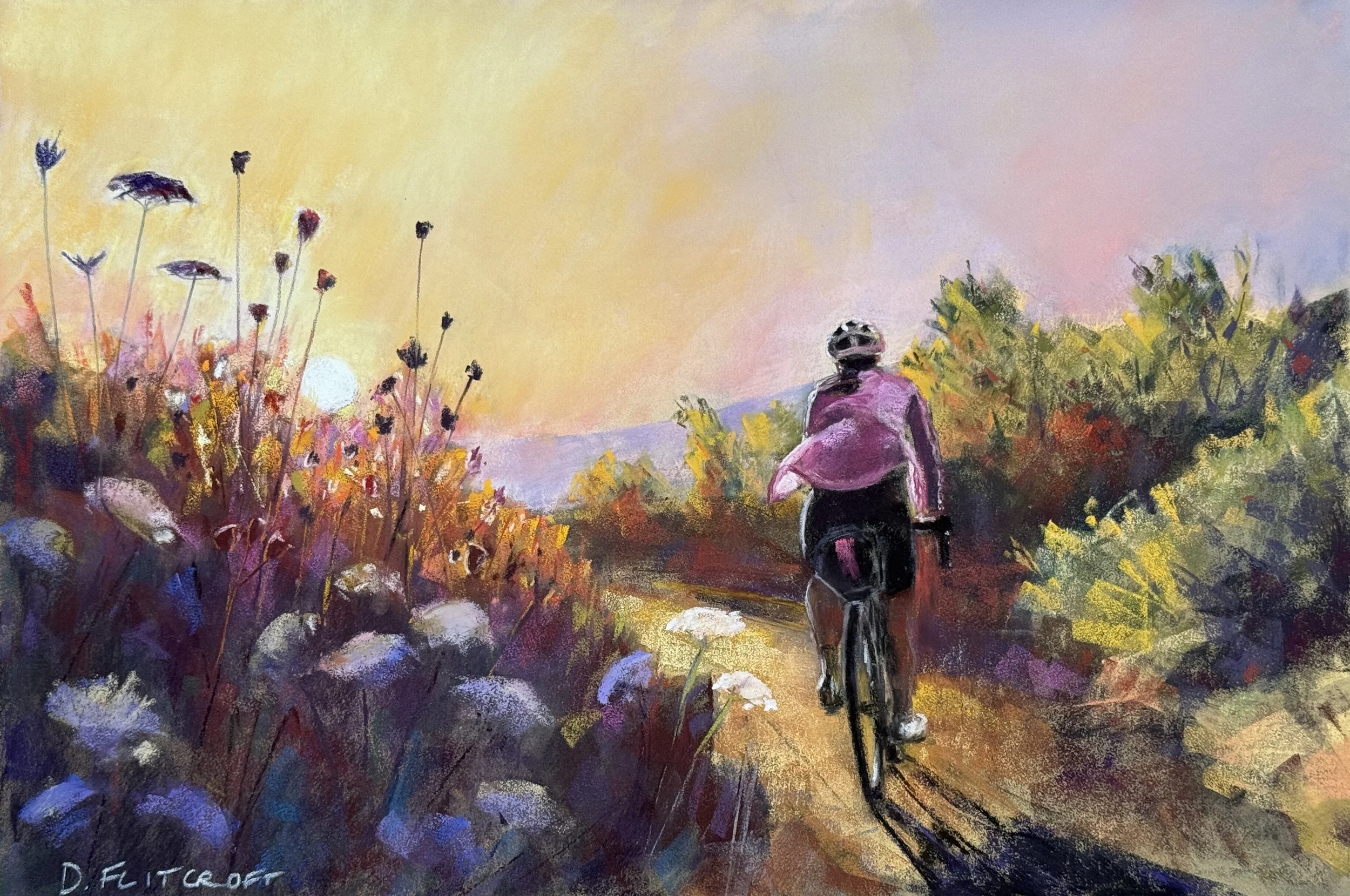 She rides again. Pastel. 42x62cm SOLD