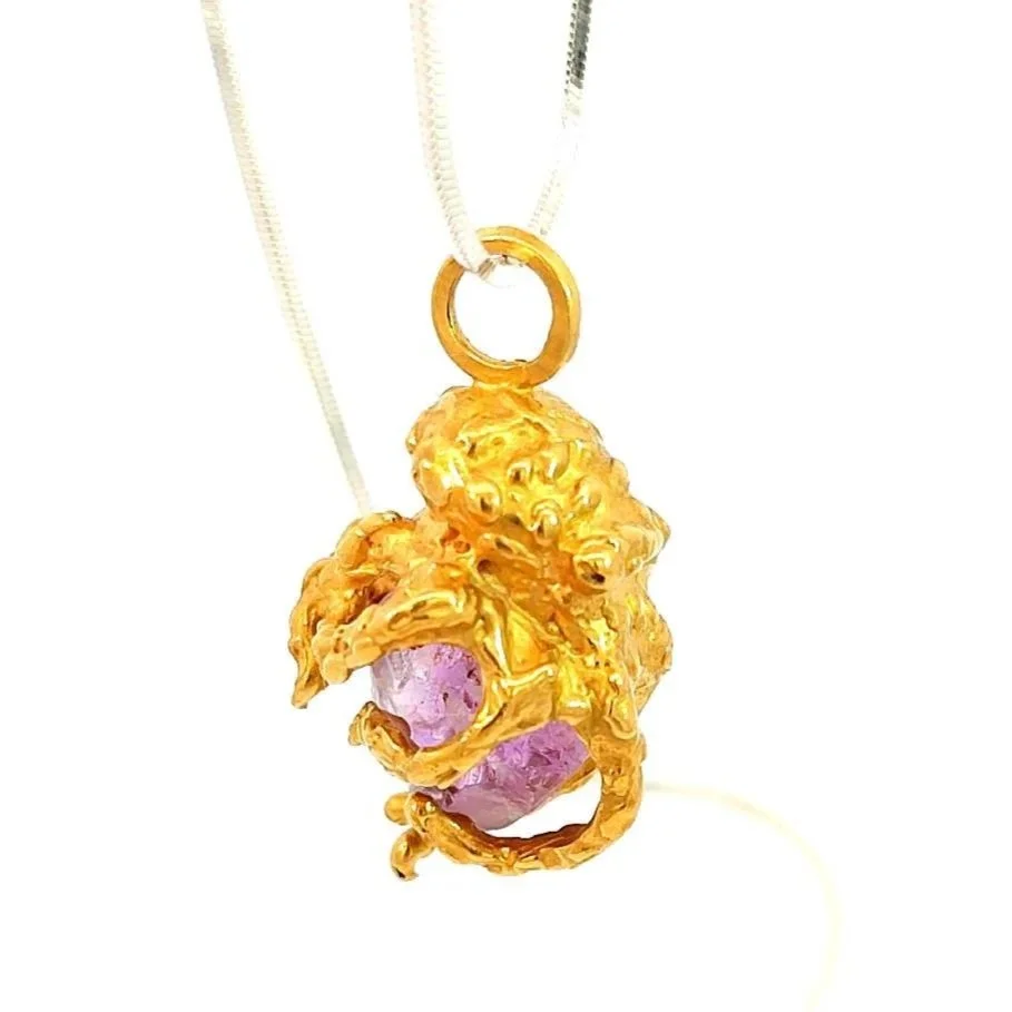 pendentif en or massif