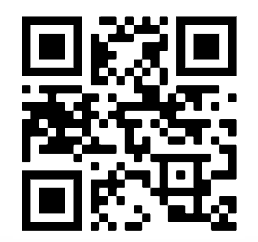 A black and white QR code.