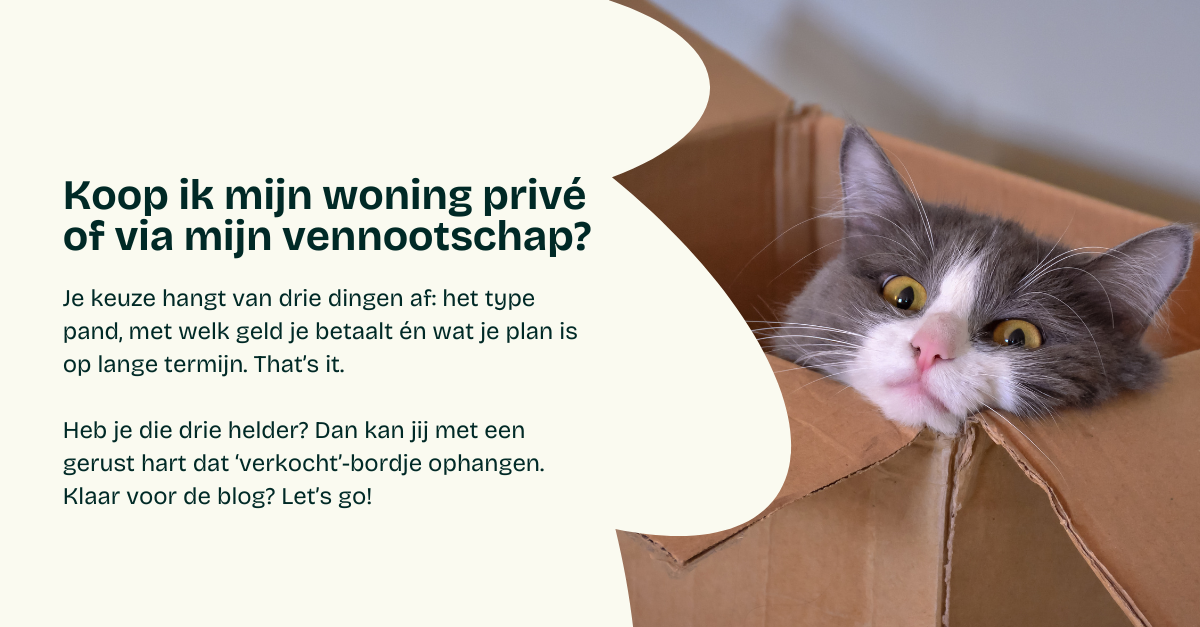 Koop ik mijn woning privé of via mijn vennootschap?