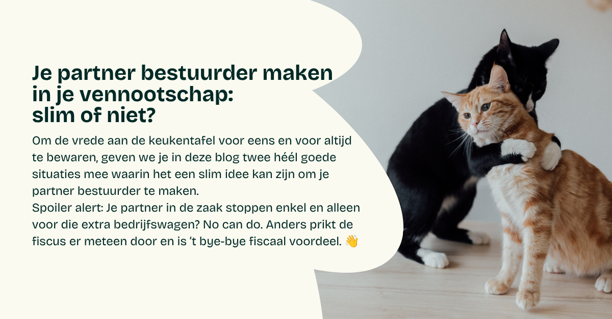 Je partner bestuurder maken in je vennootschap: slim of niet?