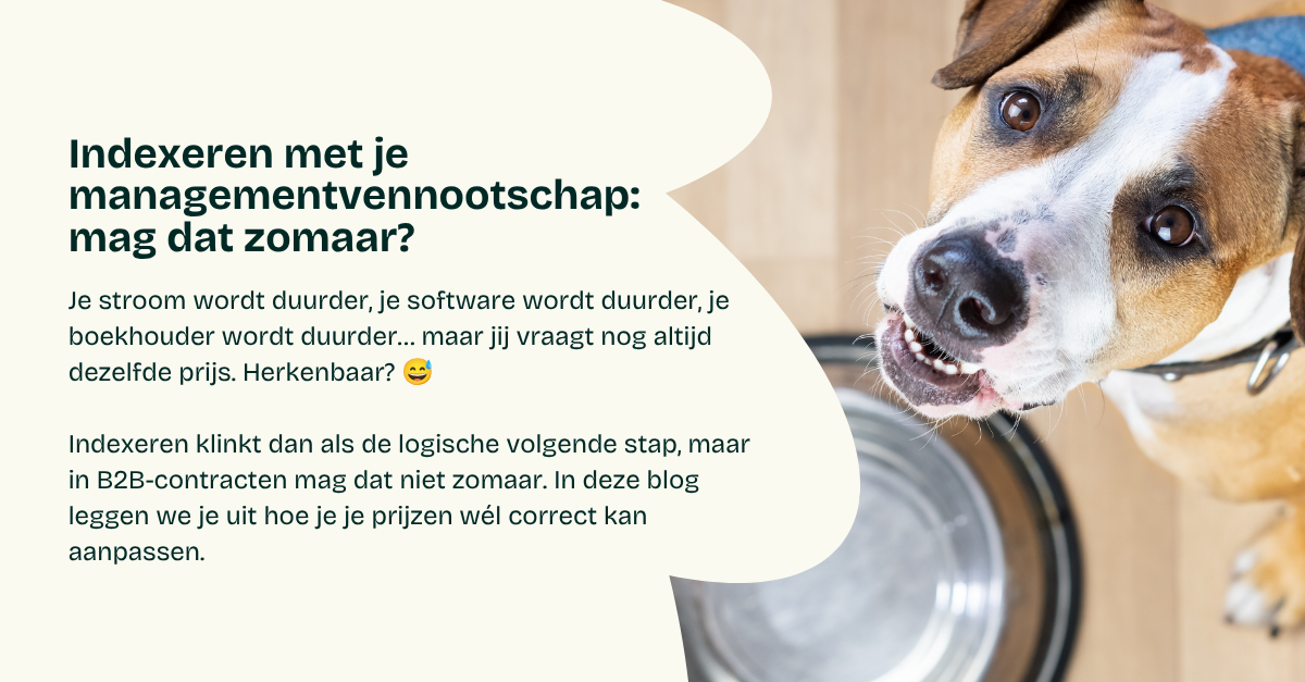 Indexeren met je managementvennootschap: mag dat zomaar?