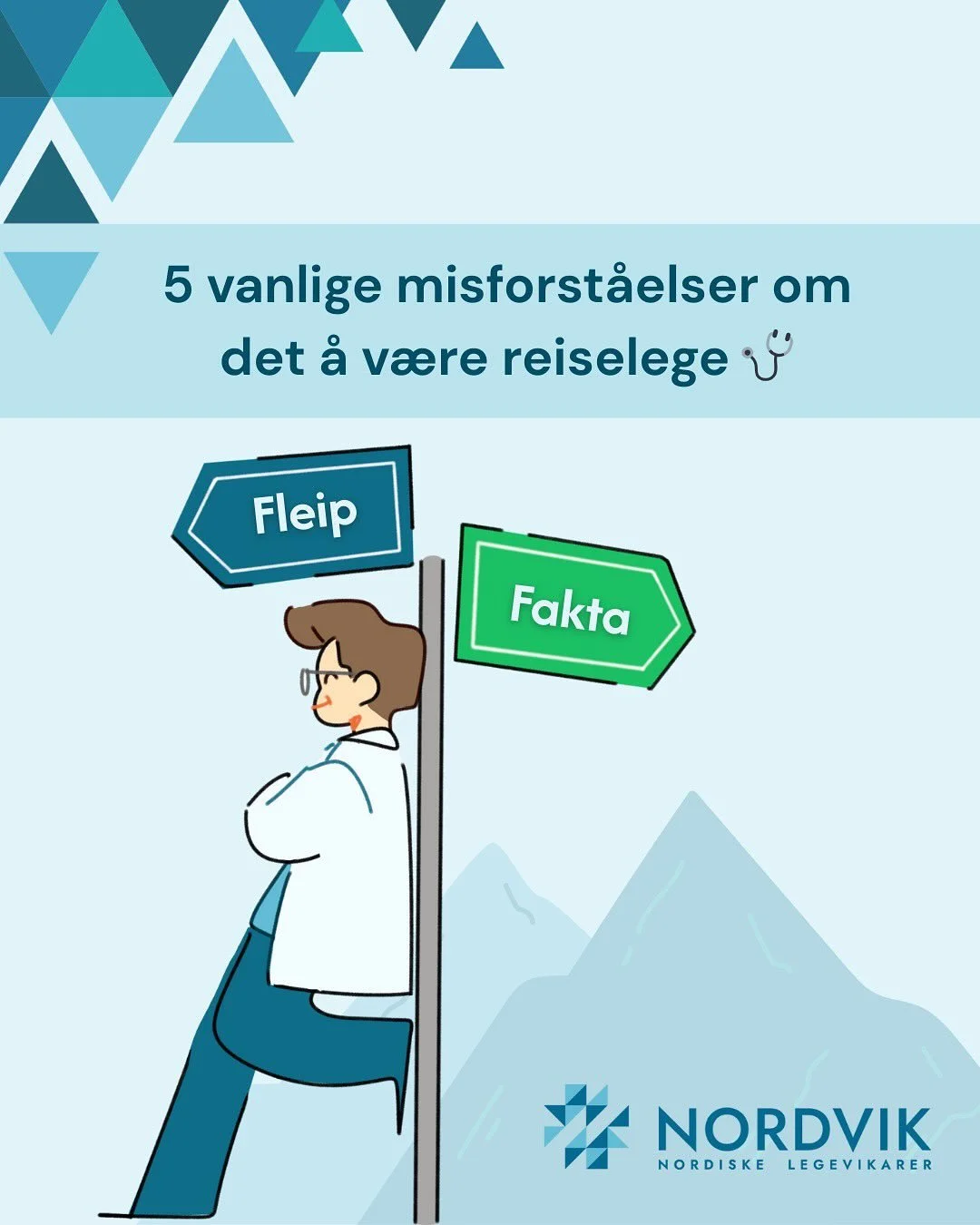 🩺 5 myter om det &aring; v&aelig;re reiselege - knust!
Swipe 👉 og f&aring; sannheten om arbeidslivet.

❌ Bare for nyutdannede?
❌ M&aring; du reise langt?
❌ D&aring;rligere l&oslash;nn?

&hellip; Vi sier: Nei, nei og nei.

✅ Vikariat = frihet, erfar
