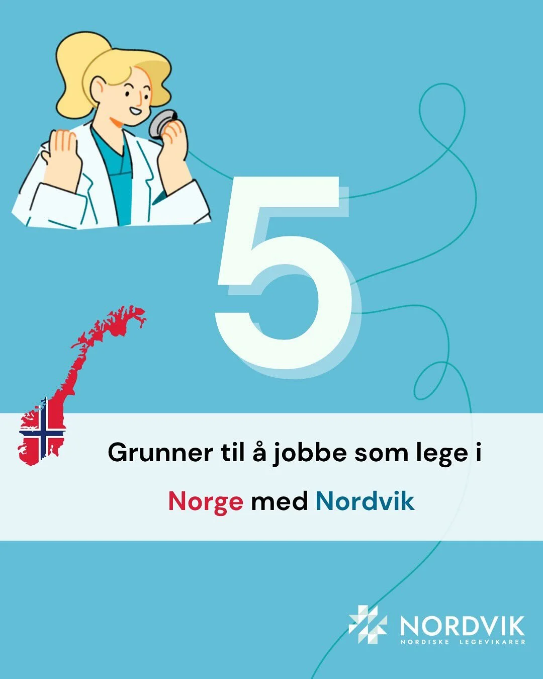 Er du lege og nysgjerrig p&aring; mulighetene som reiselege? Her er fem gode grunner til hvorfor leger (b&aring;de norske og internasjonale!) velger &aring; jobbe med oss i Nordvik! 🍃

📩 Ta kontakt for en uforpliktende prat eller les mer gjennom li