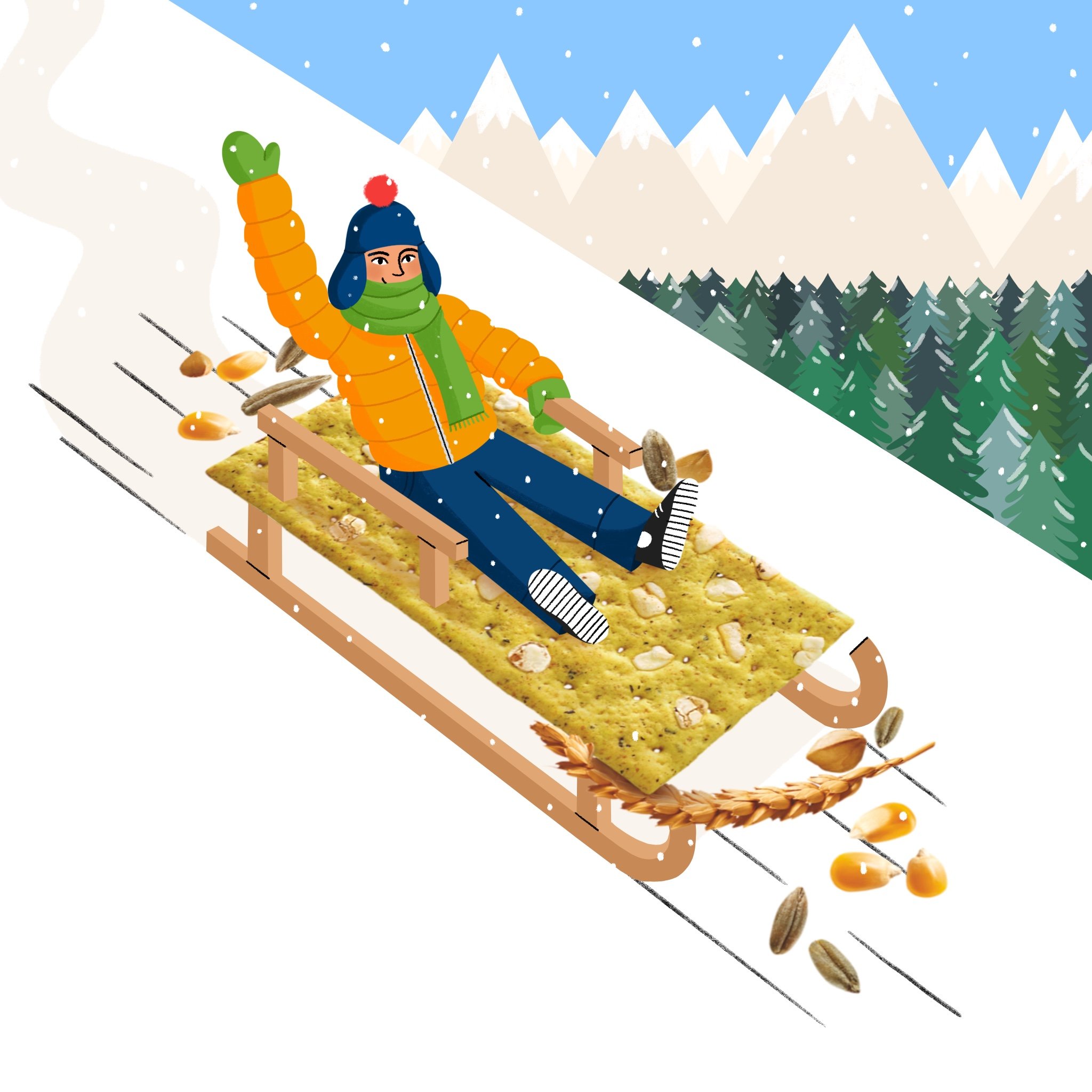February, let's go ski