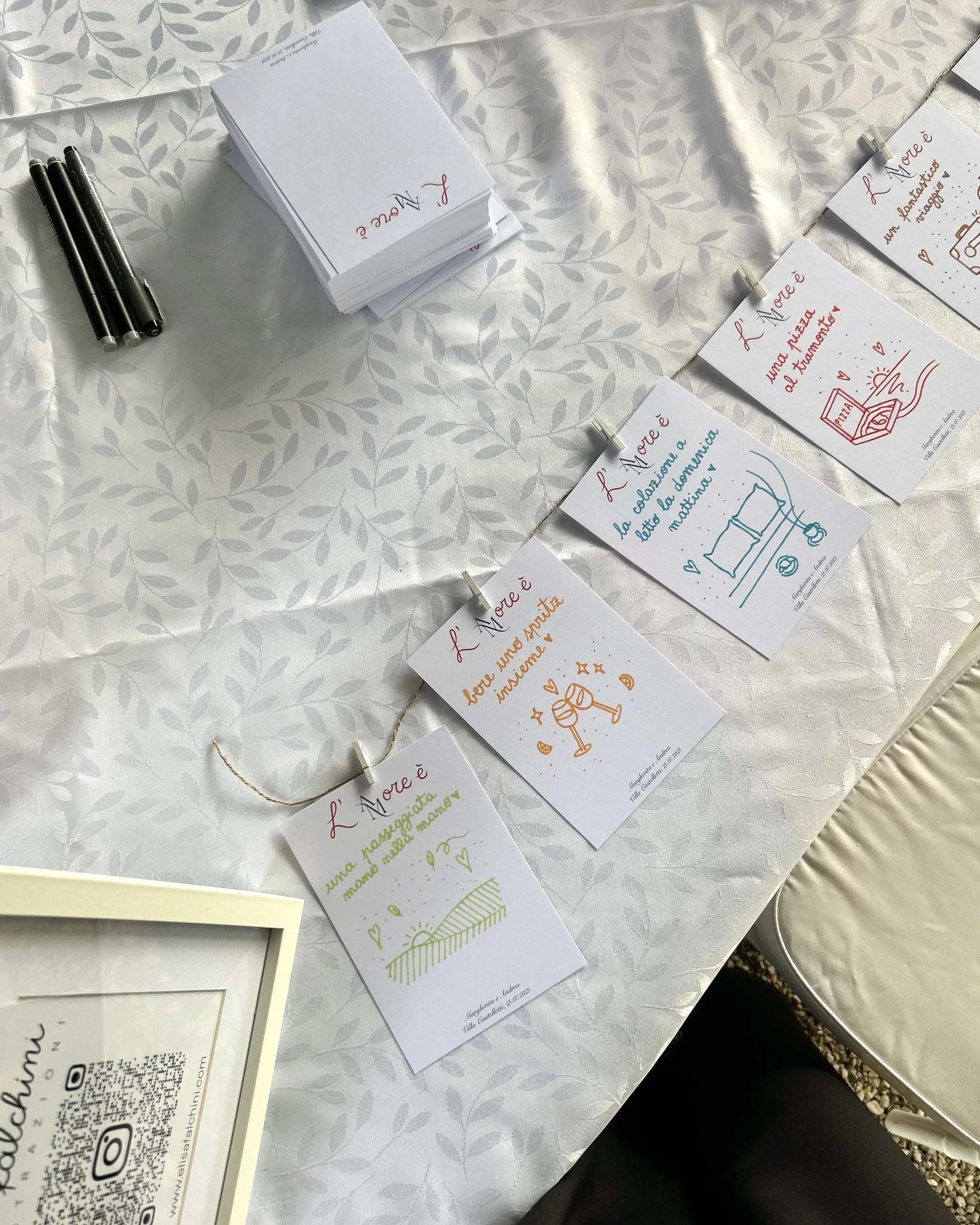 Live sketching matrimonio Elisa Falchini illustratrice