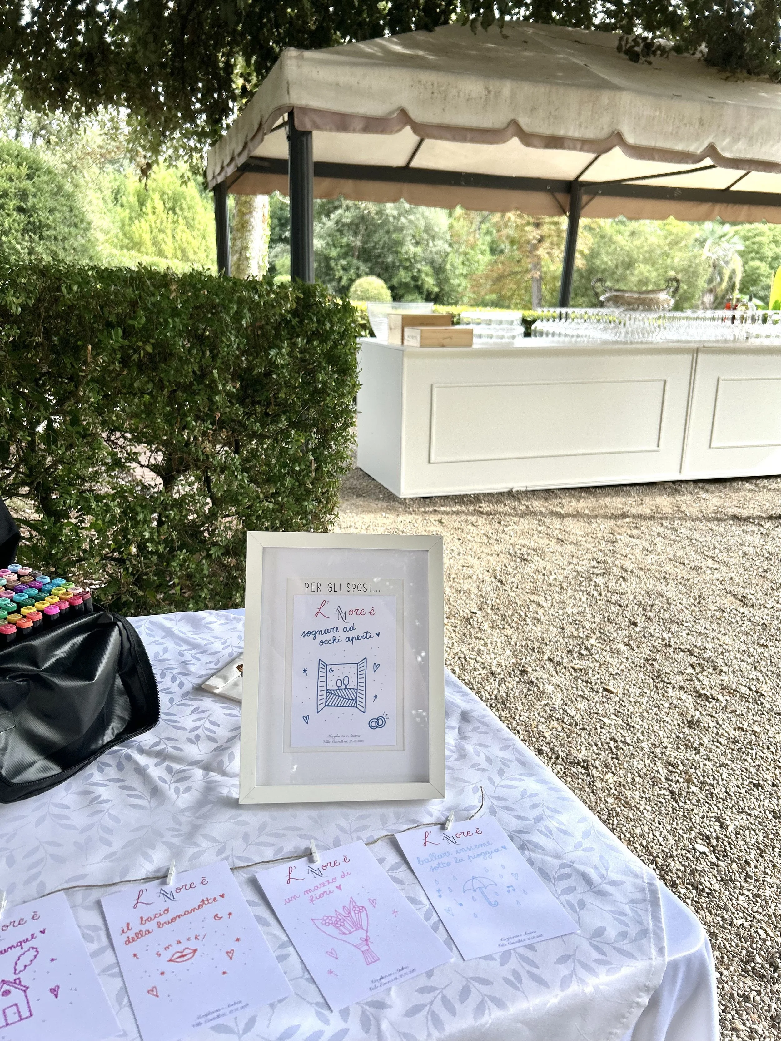 Live sketching matrimonio Elisa Falchini illustratrice