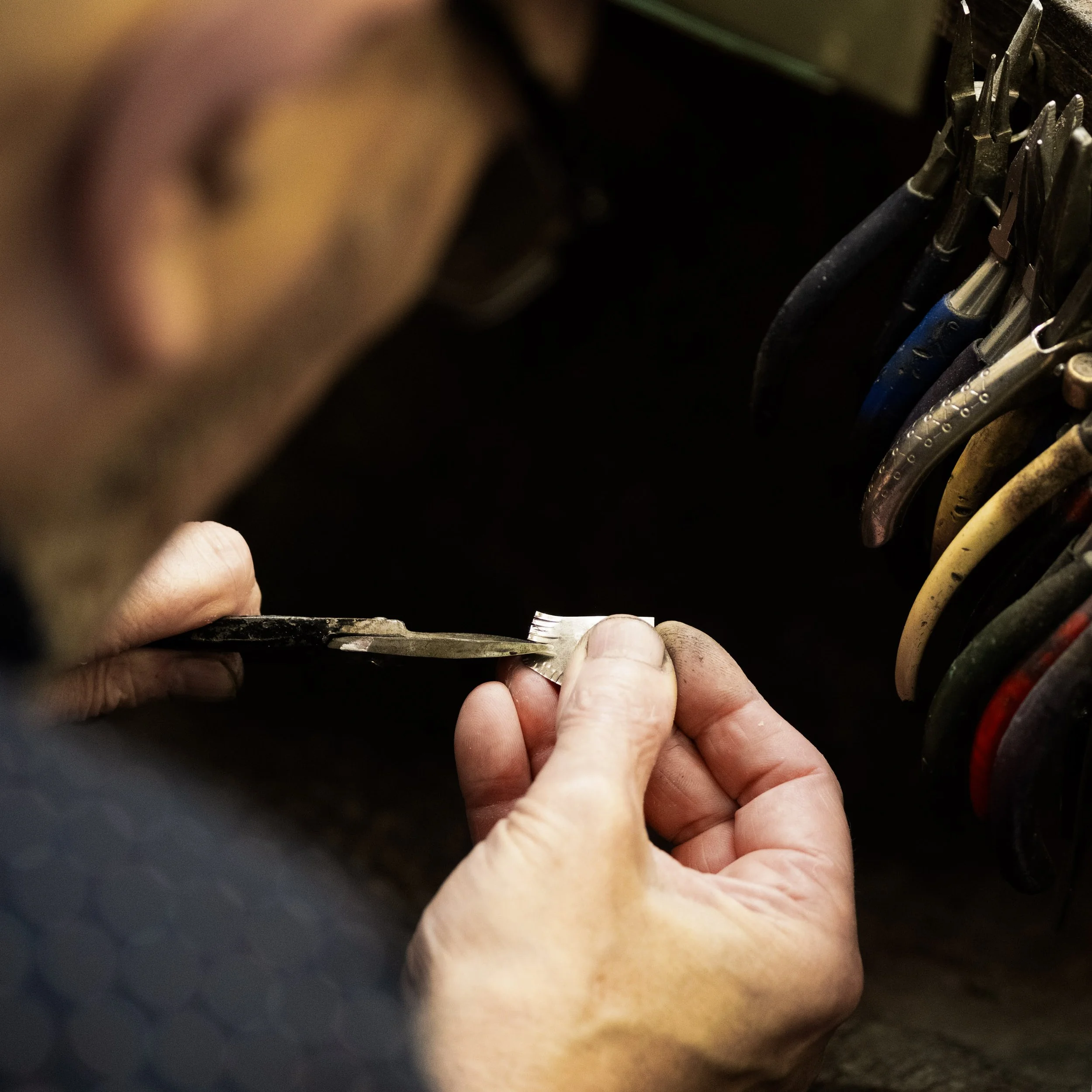 Handmade jewellery craftsmanship