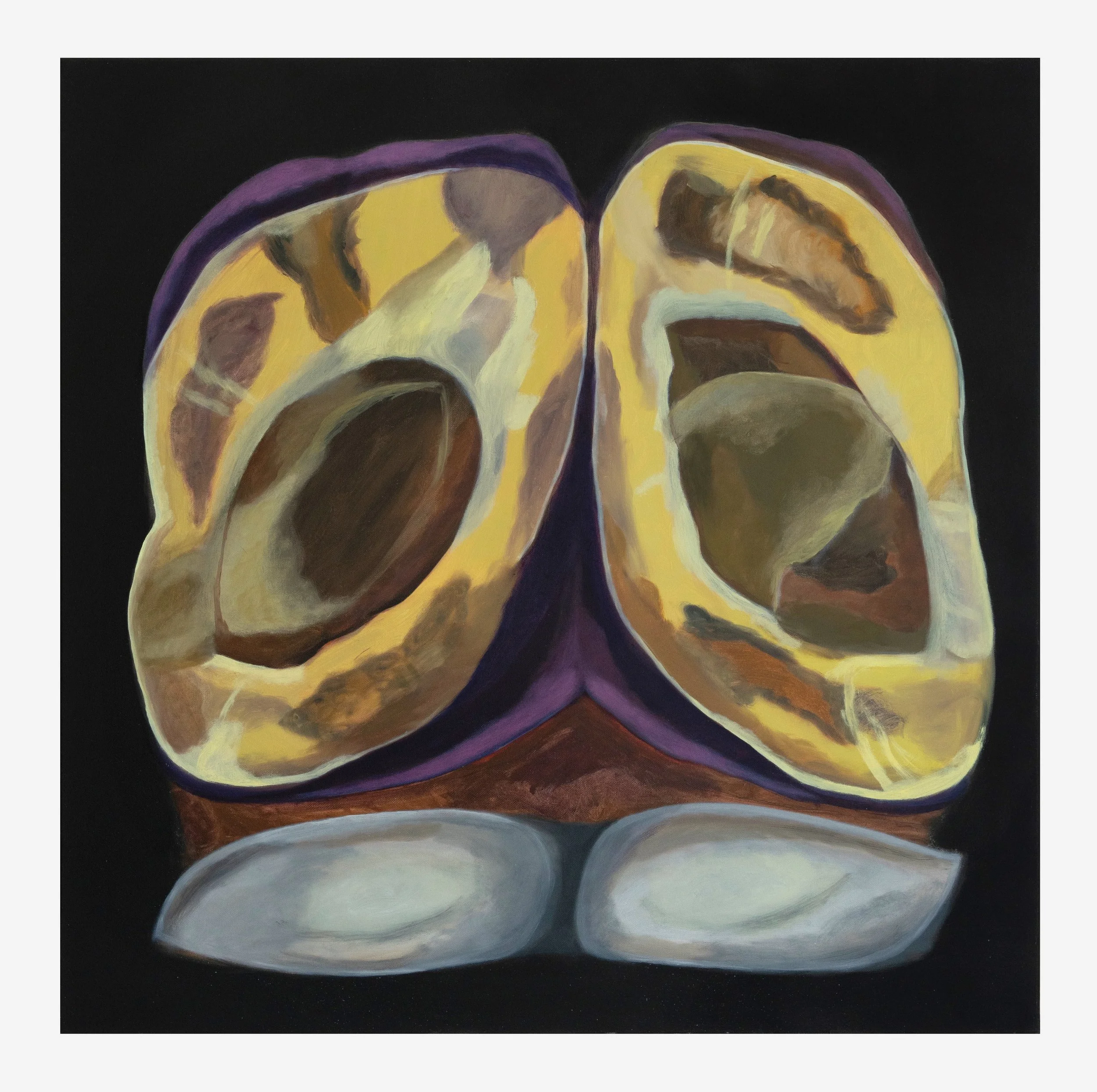 Emna Daoud, Interstellar, 2023, huile sur toile, 60 x 60 cm