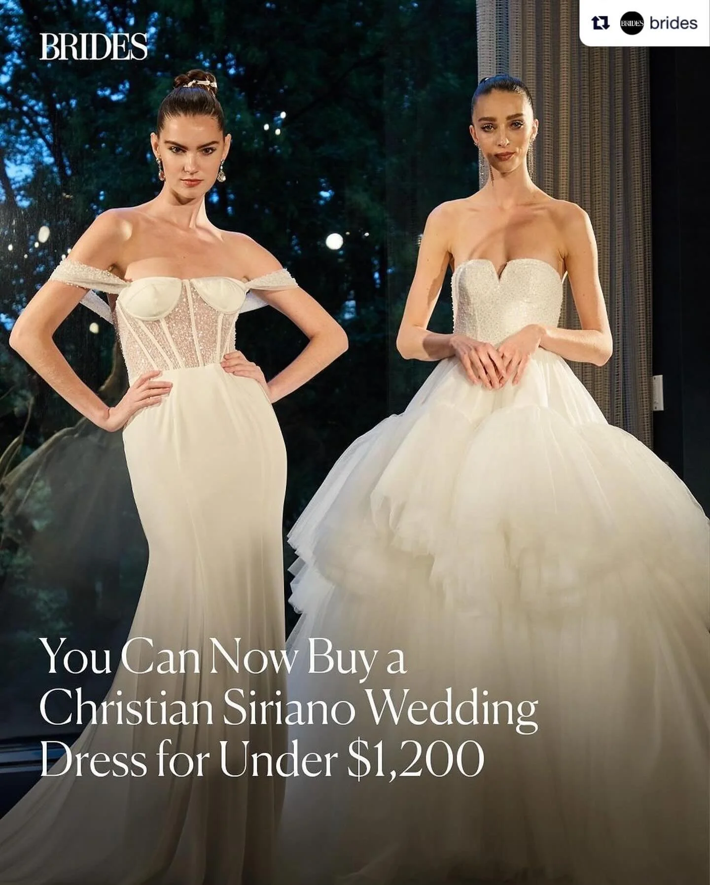 REPOST @brides &mdash;&mdash; The new @csiriano x @azazieofficial collaboration is here to dress all women from all walks of life: &ldquo;It&rsquo;s my first time ever doing anything accessible like this, and it was important that I [create this line