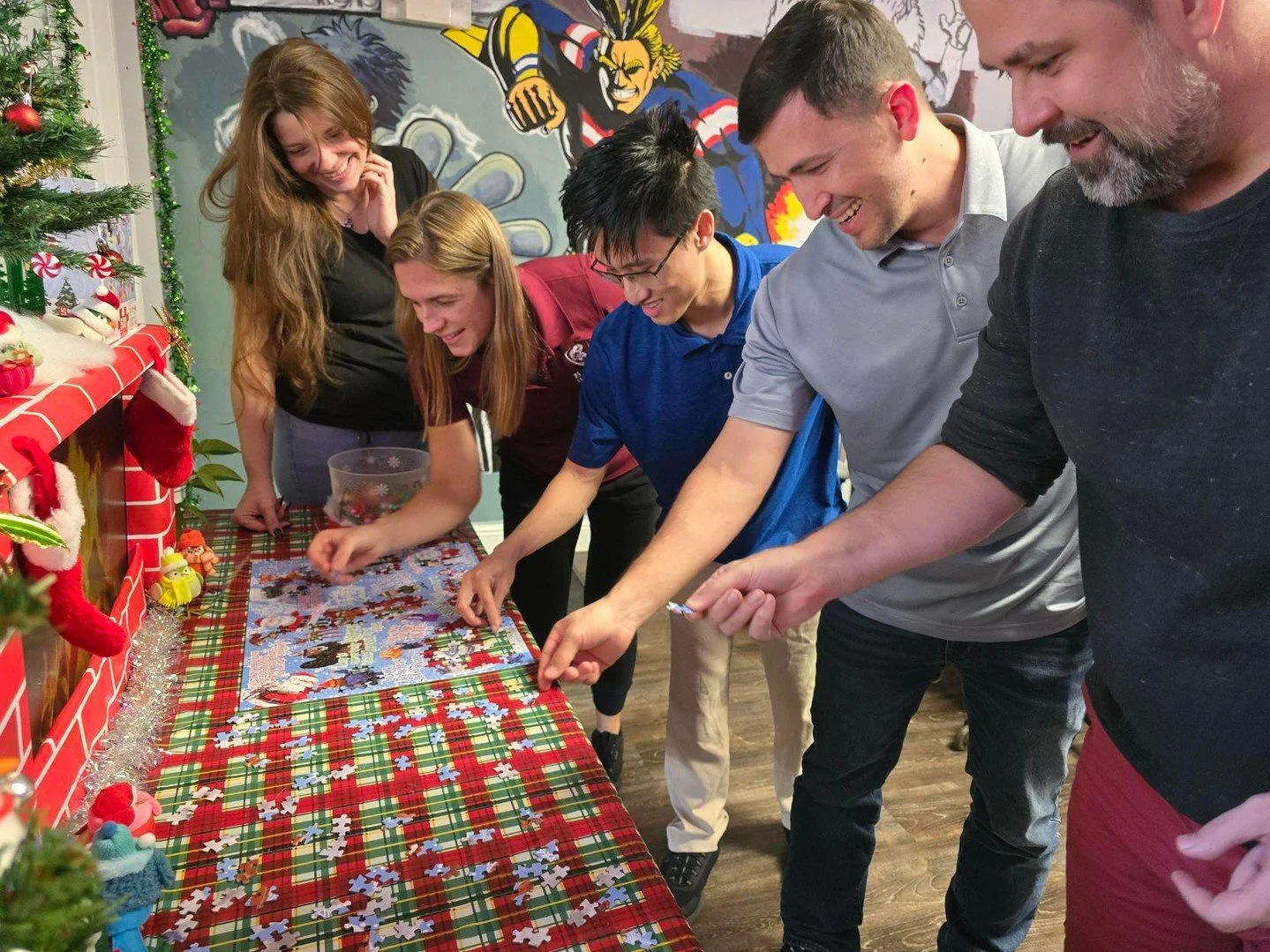 Day 2 of our 5 Days of Christmas had us putting the pieces together,  literally!
Puzzle Day brought teamwork, friendly competition, and lots of laughs. 🎄🧩