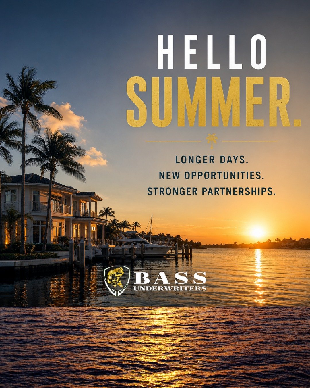 New month, new opportunities to write more business.

From Property to Casualty, Marine to Professional, Bass Underwriters is here to help agents get deals across the finish line. 

If you&rsquo;ve got submissions sitting, send them over.