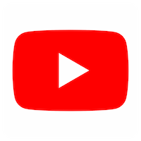 YouTube-Logo, rotes Rechteck mit weißem Play-Button in der Mitte