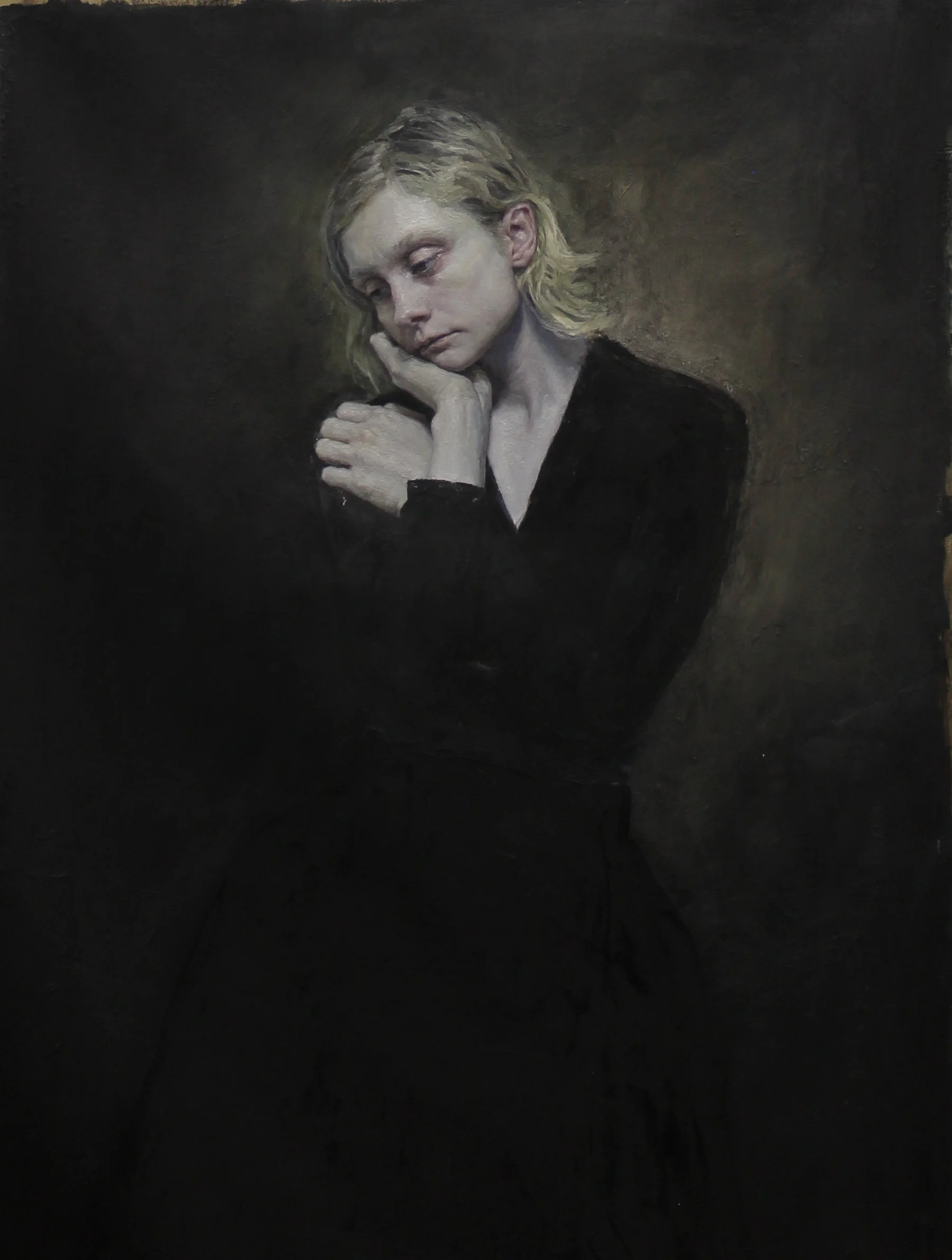 Hannah in Black, Oil on Canvas, 48x36 inches, 2017.jpg