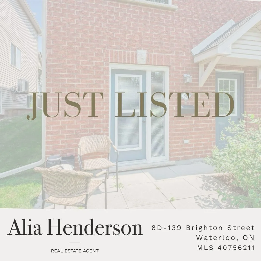 Welcome to Unit 8D at 139 Brighton Street!  An adorable two storey condo tucked into a quiet, well kept complex right in the heart of Uptown Waterloo. This 2 bedroom home offers a bright and functional layout, perfect for first time buyers, downsizer