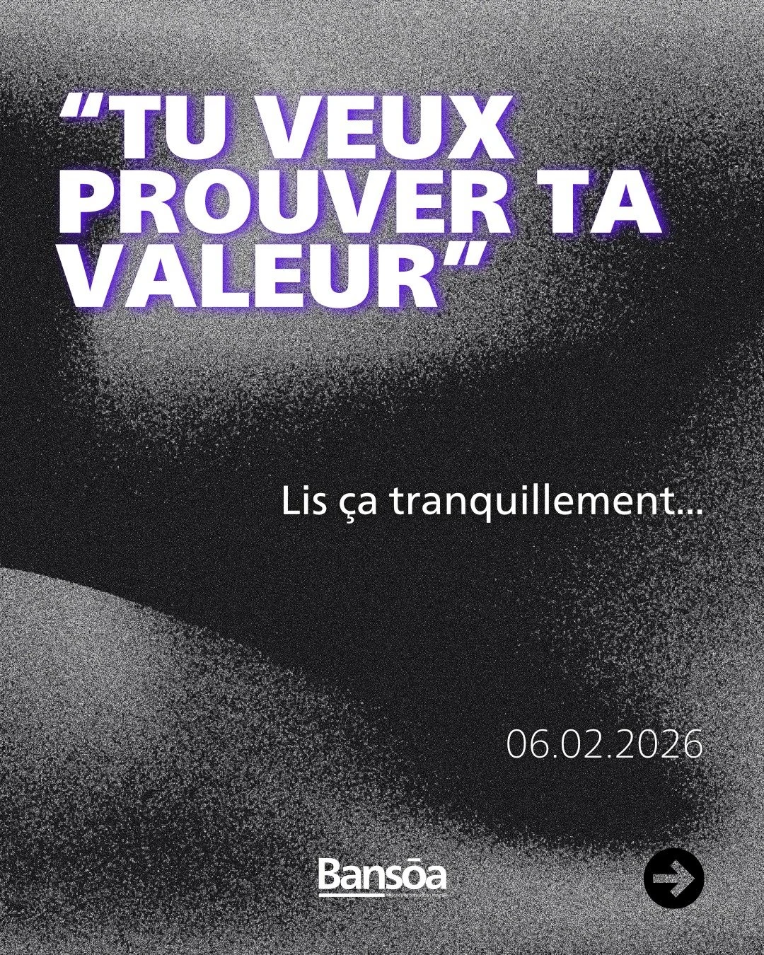 &ldquo;Tu veux prouver ta valeur&rdquo;

Quand tu entres en jeu.
Quand tu touches le ballon.
Quand tu prends une d&eacute;cision.

Aujourd&rsquo;hui, joue simple.
Joue juste.
Ta valeur s&rsquo;exprime dans la coh&eacute;rence.

#football #footballers