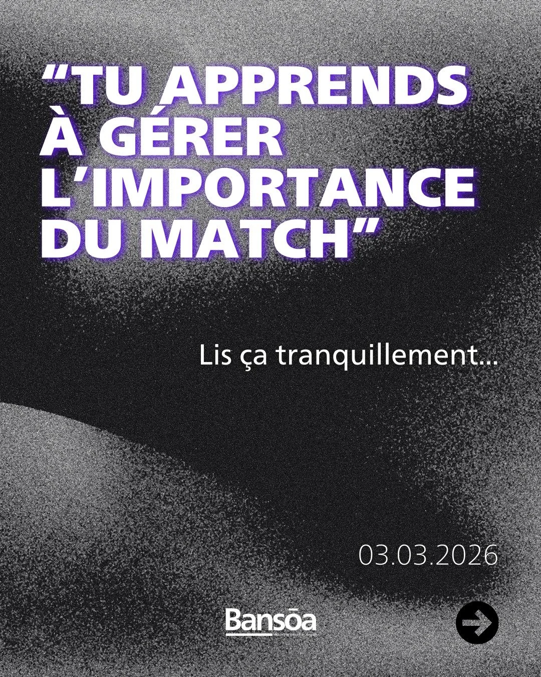 &ldquo;Tu apprends &agrave; g&eacute;rer l&rsquo;importance du match&rdquo;

Certains matchs ont une atmosph&egrave;re diff&eacute;rente.
Le vestiaire parle moins.
Les regards sont plus concentr&eacute;s.
M&ecirc;me la musique semble diff&eacute;rent