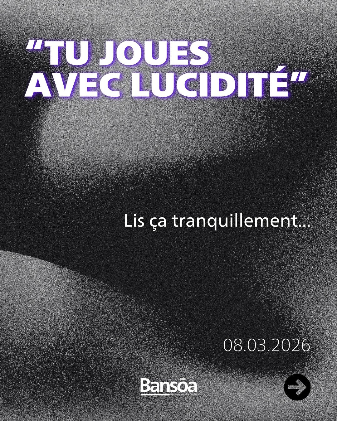 &ldquo;Tu joues avec lucidit&eacute;&rdquo;

Il y a des matchs o&ugrave; tout va tr&egrave;s vite autour de toi.
Les duels s&rsquo;encha&icirc;nent.
Les d&eacute;cisions doivent sortir en une fraction de seconde.
Le bruit du stade, les consignes, l&r