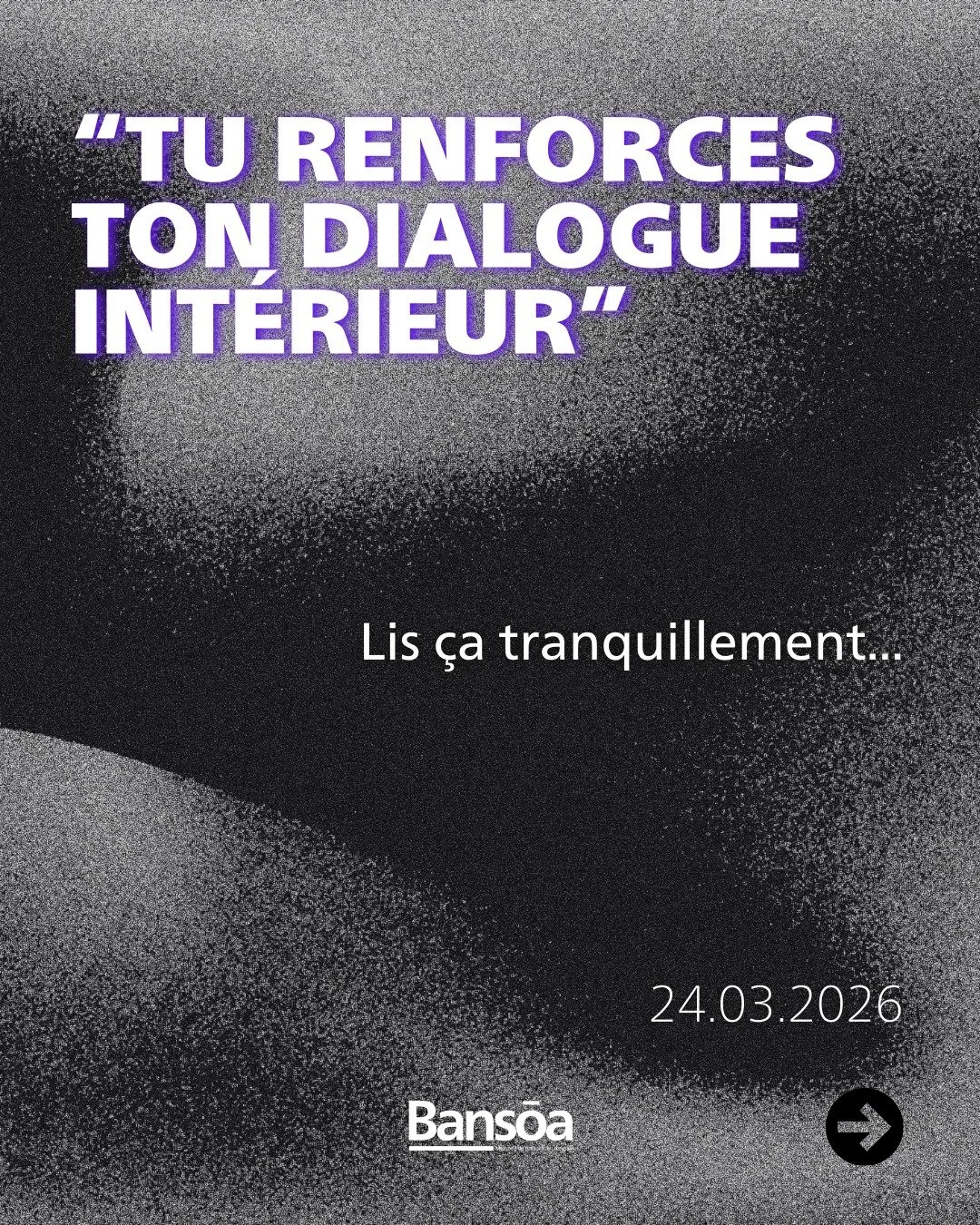 &ldquo;Tu renforces ton dialogue int&eacute;rieur&rdquo;

Ton cerveau te parle constamment.
Parfois il t&rsquo;encourage, parfois il critique, parfois il te distrait.
Chaque d&eacute;cision, chaque course, chaque contr&ocirc;le commence ici : dans le