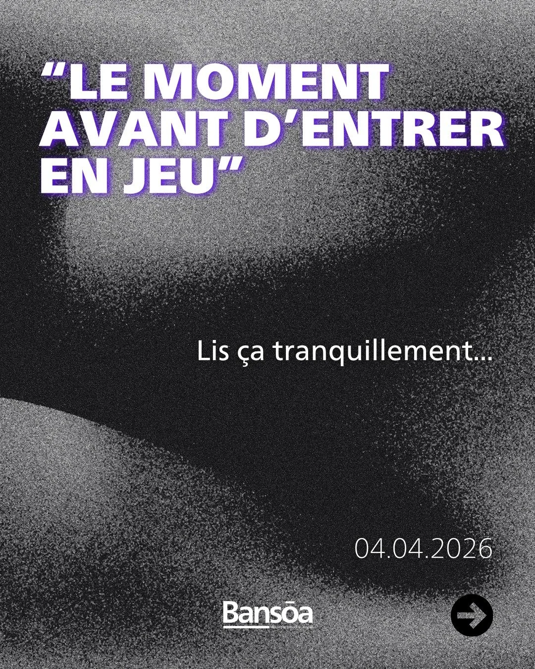 &ldquo;Le moment avant d&rsquo;entrer en jeu&rdquo;

Tu t&rsquo;&eacute;chauffes sur le bord du terrain.

Le coach regarde le match.

Toi aussi.

Mais dans ta t&ecirc;te, le match est d&eacute;j&agrave; diff&eacute;rent.

Tu imagines ta premi&egrave;