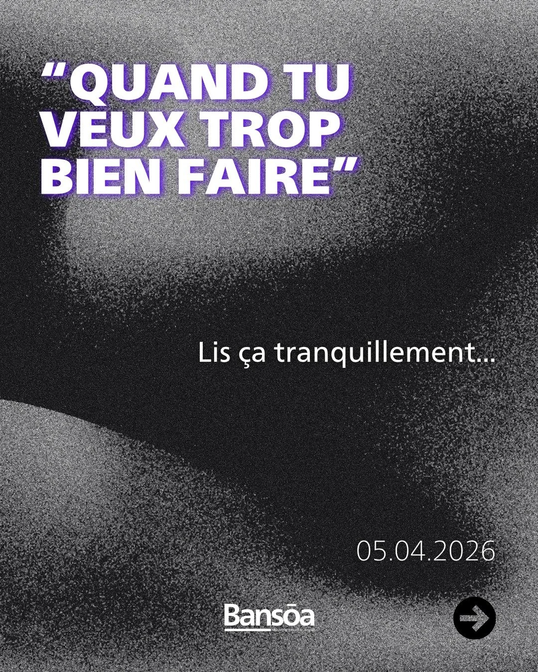 &ldquo;Quand tu veux trop bien faire&rdquo;

Parfois, tu veux tellement bien faire&hellip;

que ton jeu devient tendu.

Tu r&eacute;fl&eacute;chis trop.

Tu contr&ocirc;les trop.

Tu analyses chaque geste.

Et ton football perd sa fluidit&eacute;.

L