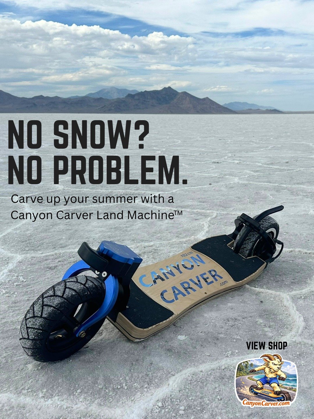 #Saltflat #Eboard #surf #snowboard