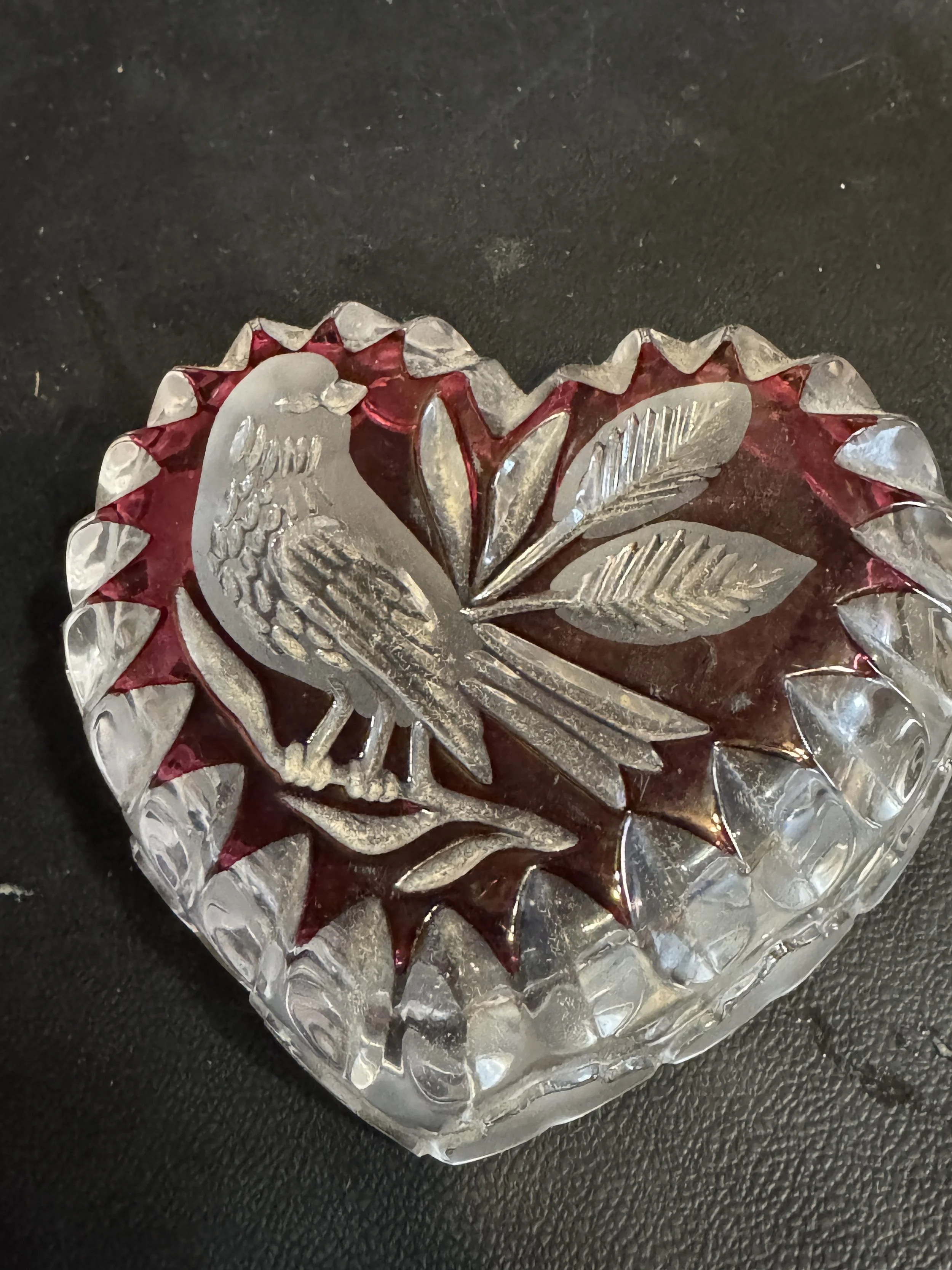 Hofbauer leaded crystal trinket box