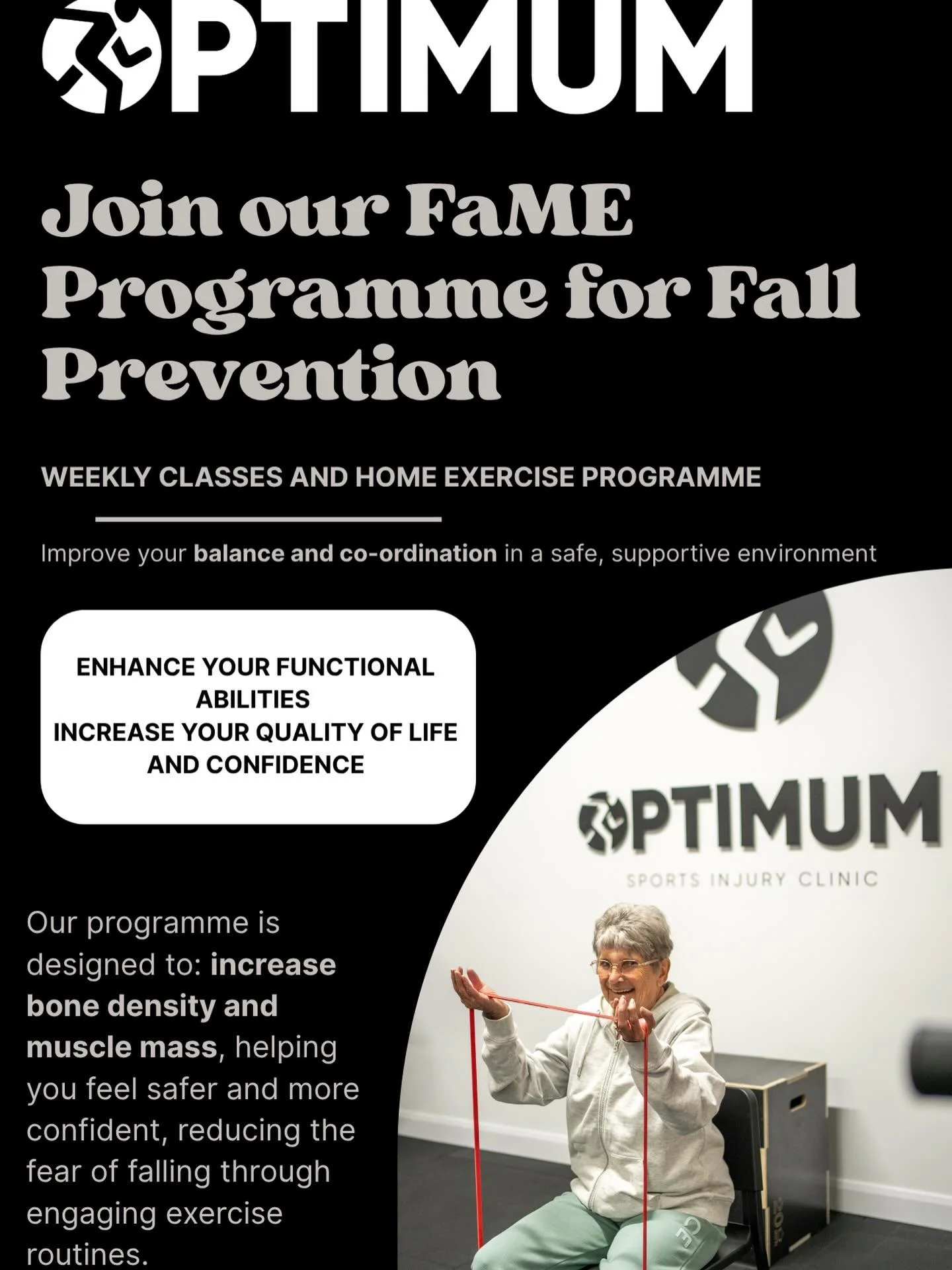 A couple of spaces are now available for the Wednesday FaME Classes. Get in touch to book a consultation. #carlisle #fallsmanagement #fallprevention #activeaging