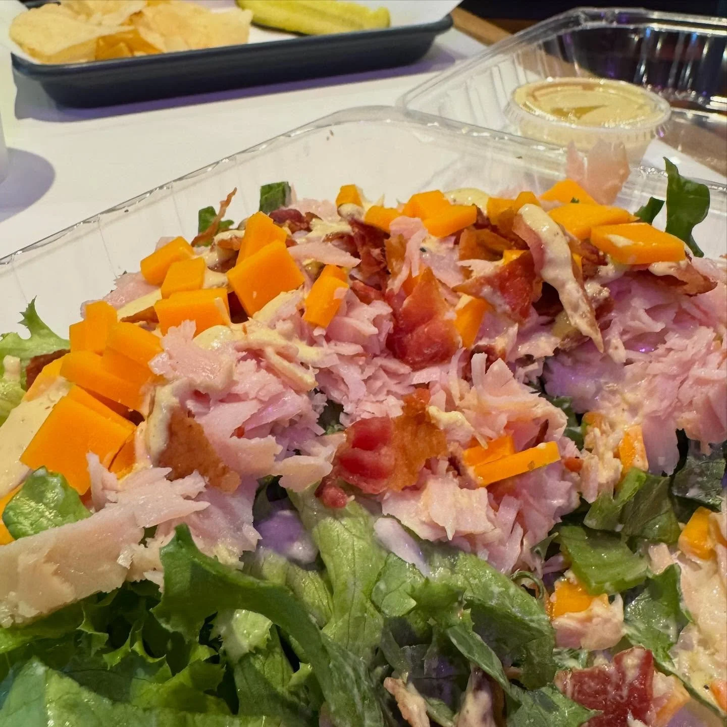 I tried the &ldquo;turn any sandwich into a salad&rdquo; option at @ironhorse_cc today and was truly delighted. #numanii For those of you who didn&rsquo;t know, salads are nachos without chips.