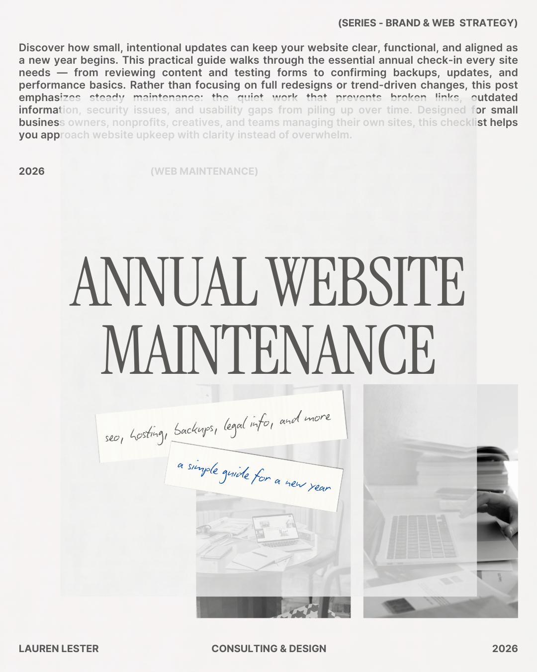 ANNUAL WEBSITE MAINTENANCE: A SIMPLE GUIDE FOR A NEW YEAR  