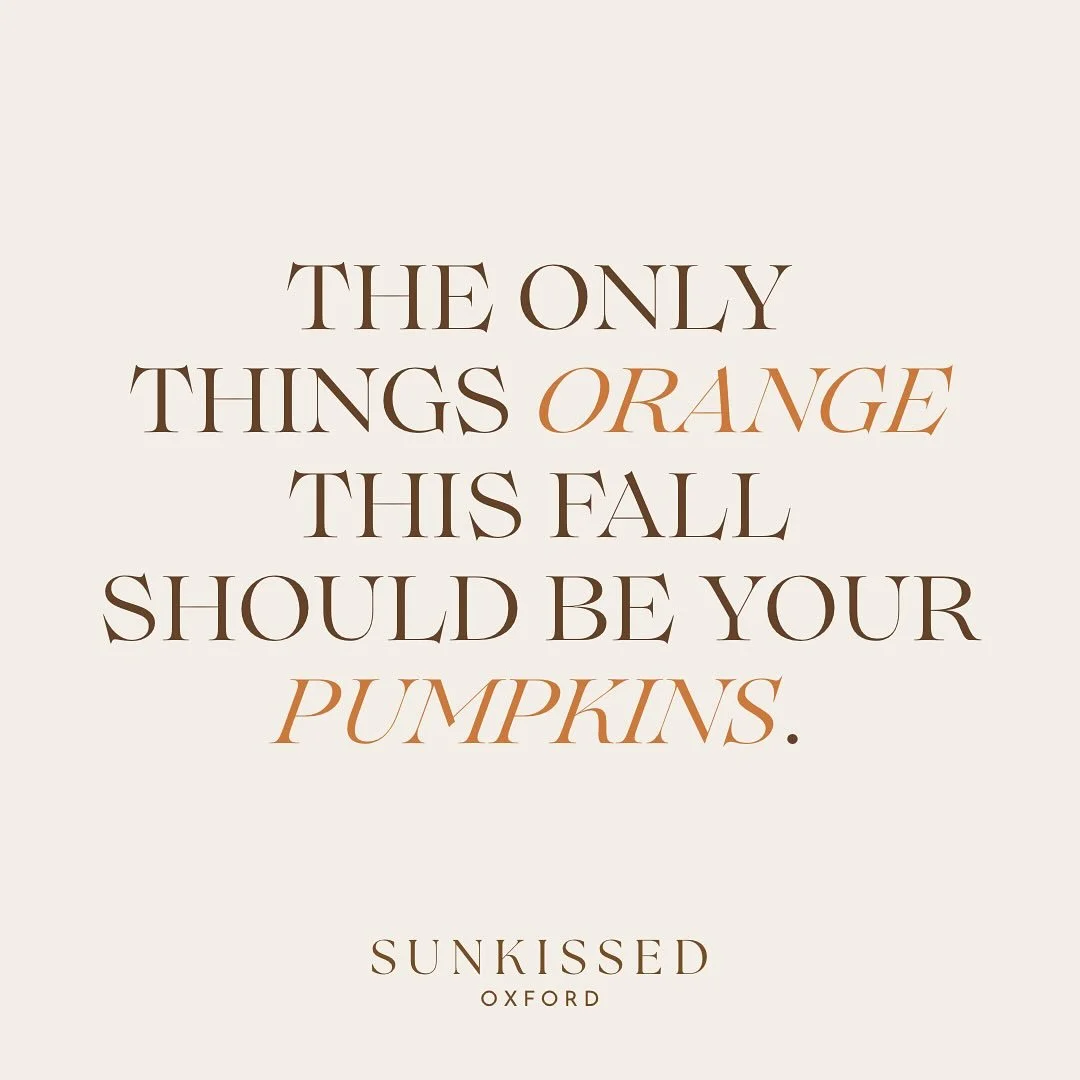 Your glow should give &lsquo;golden goddess,&rsquo; not &lsquo;great pumpkin.&rsquo; Click the link in our bio to lock in your fall glow 🍂