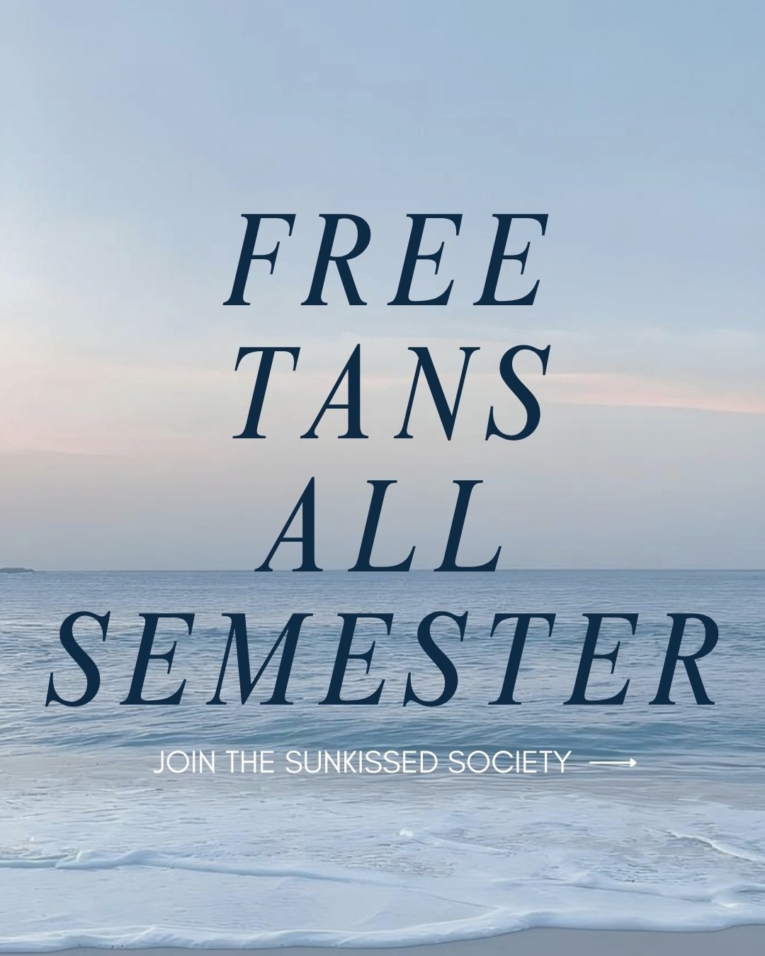 IT&rsquo;S BACK AND YOU&rsquo;RE INVITED! 🌊🫧🐚

As we head into a new semester, we&rsquo;re looking for students to join The Sunkissed Society &ndash; our exclusive ambassador program!

If you love all things sunless tanning, content creation, and 