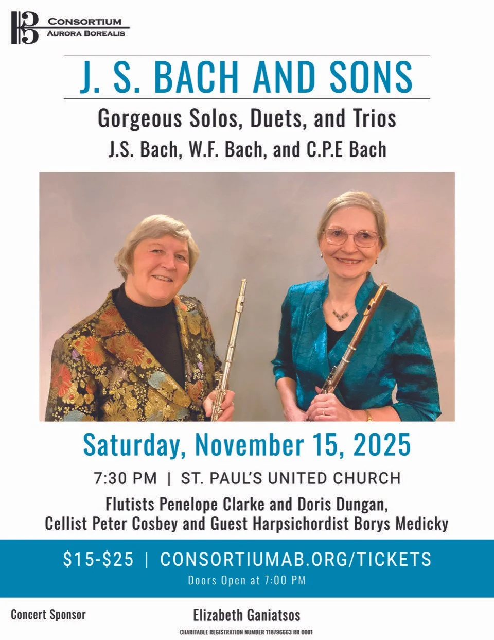 CONSORTIUM AURORA BOREALIS CONCERT: J. S. BACH AND SONS