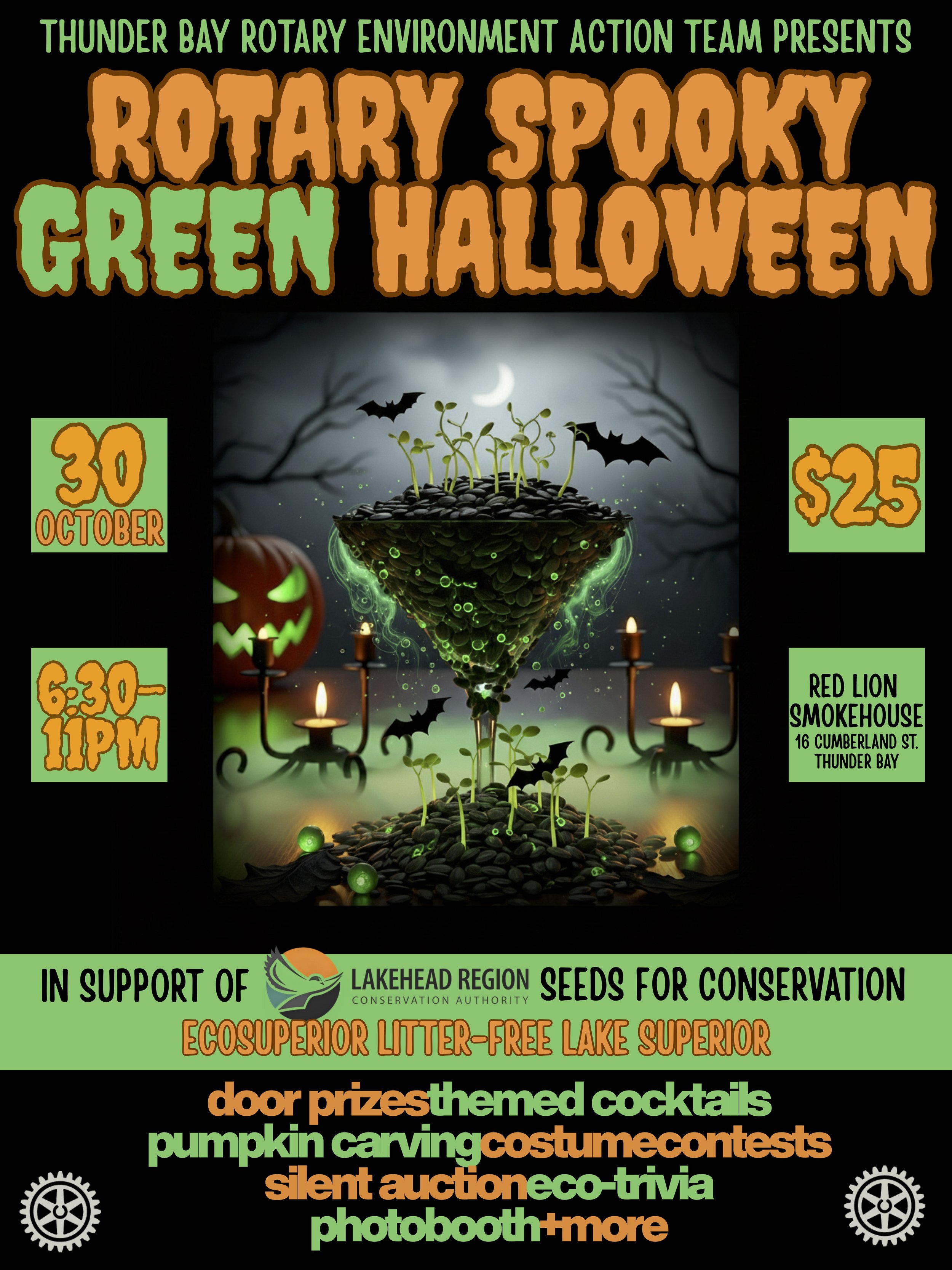 Rotary Spooky Green Halloween