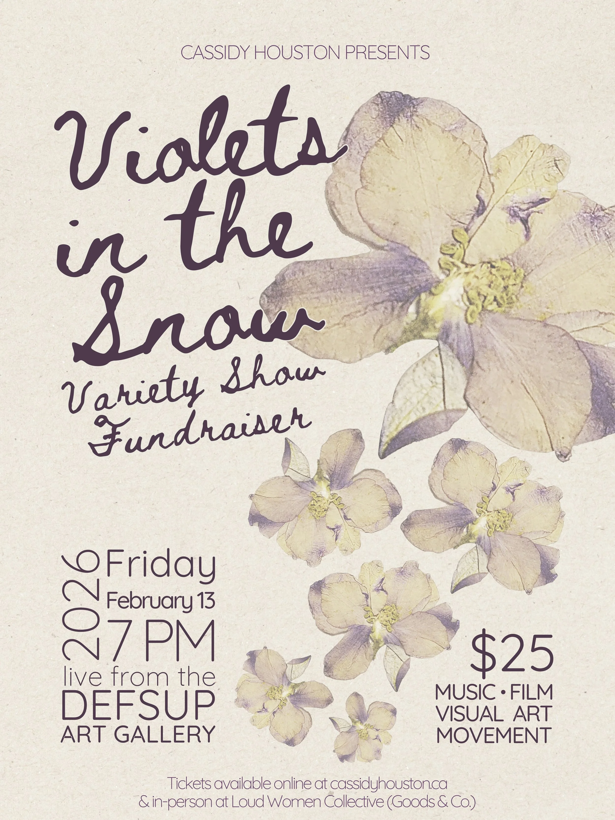 Violets in the Snow: Variety Show Fundraiser