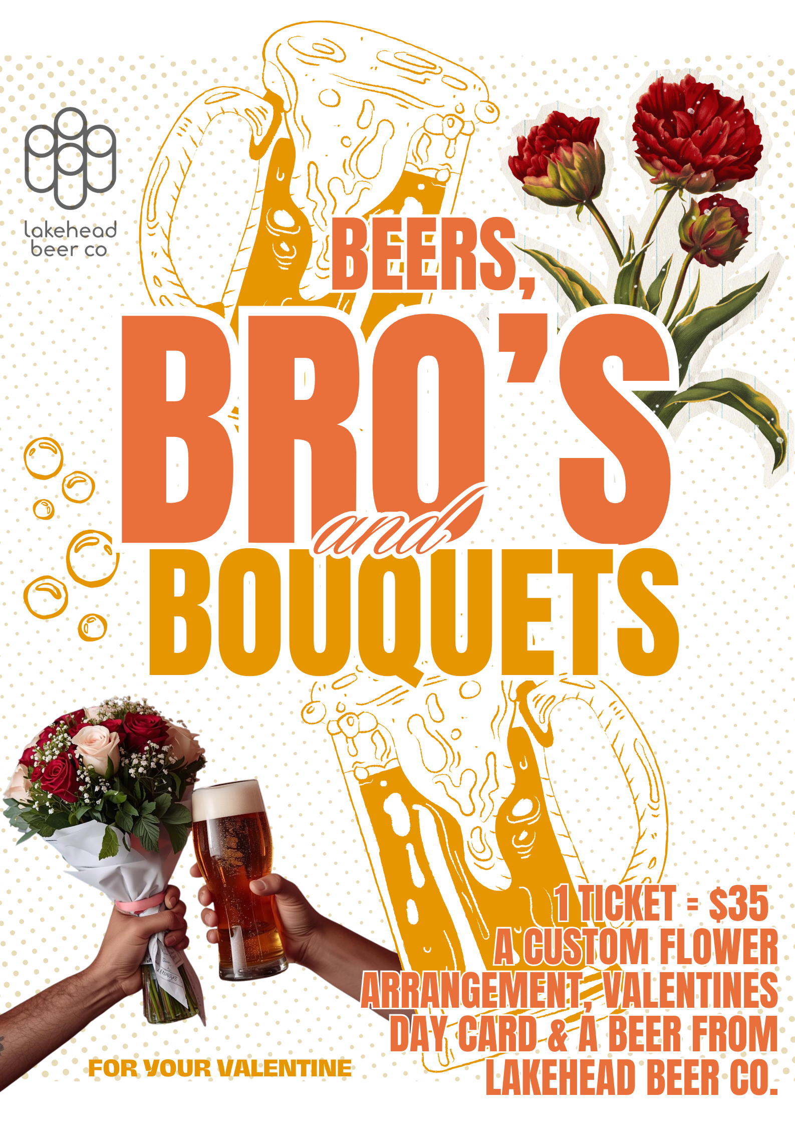 Beers, Bros & Bouquets at Goods and Co.