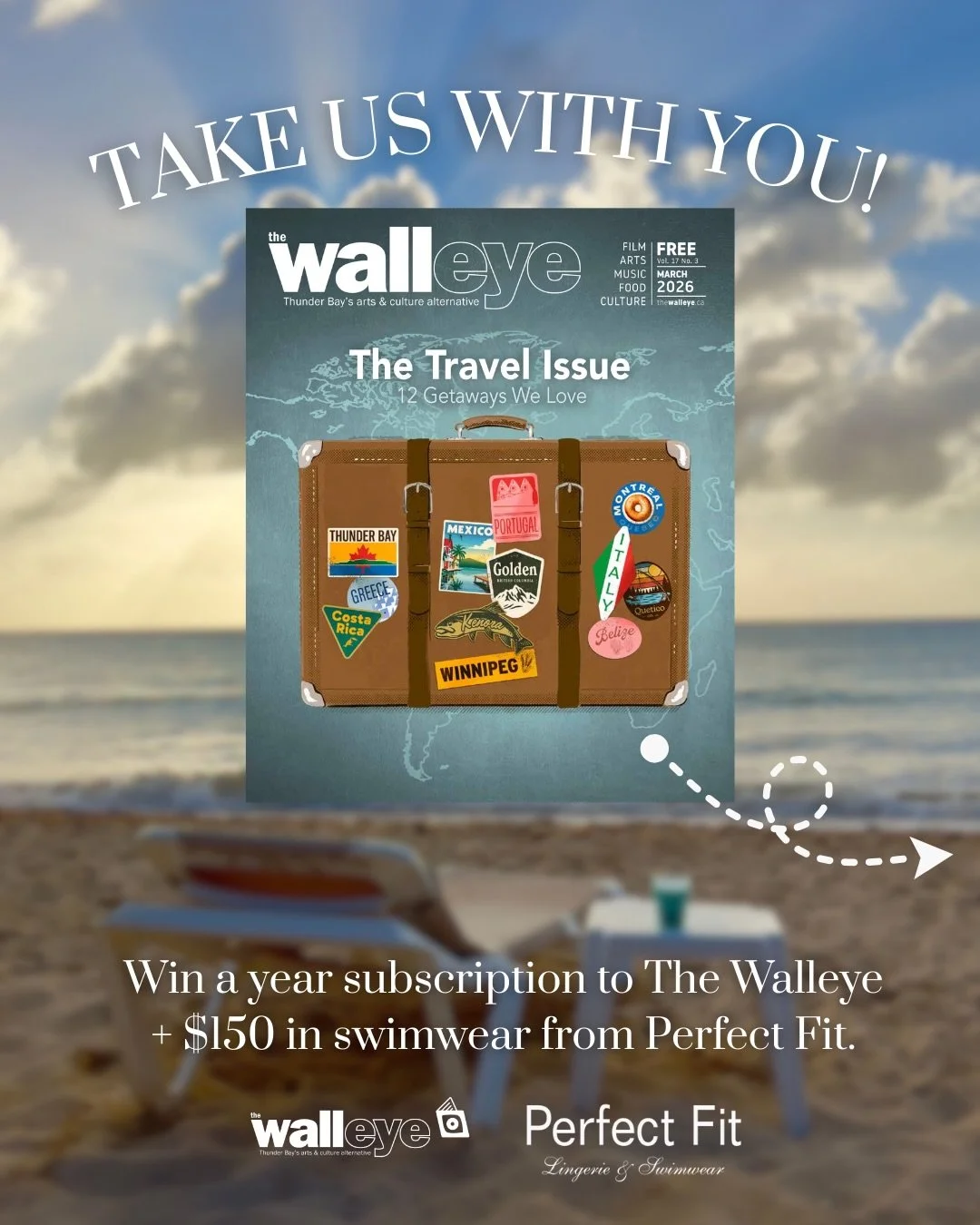 ✈️🌴TAKE US WITH YOU!🌴✈️

Our March issue is all about travel, and we want to see where your copy goes next! We&rsquo;re bringing back Where&rsquo;s Walleye for a chance to win a one year subscription to The Walleye @thewalleye and a $150 gift card 