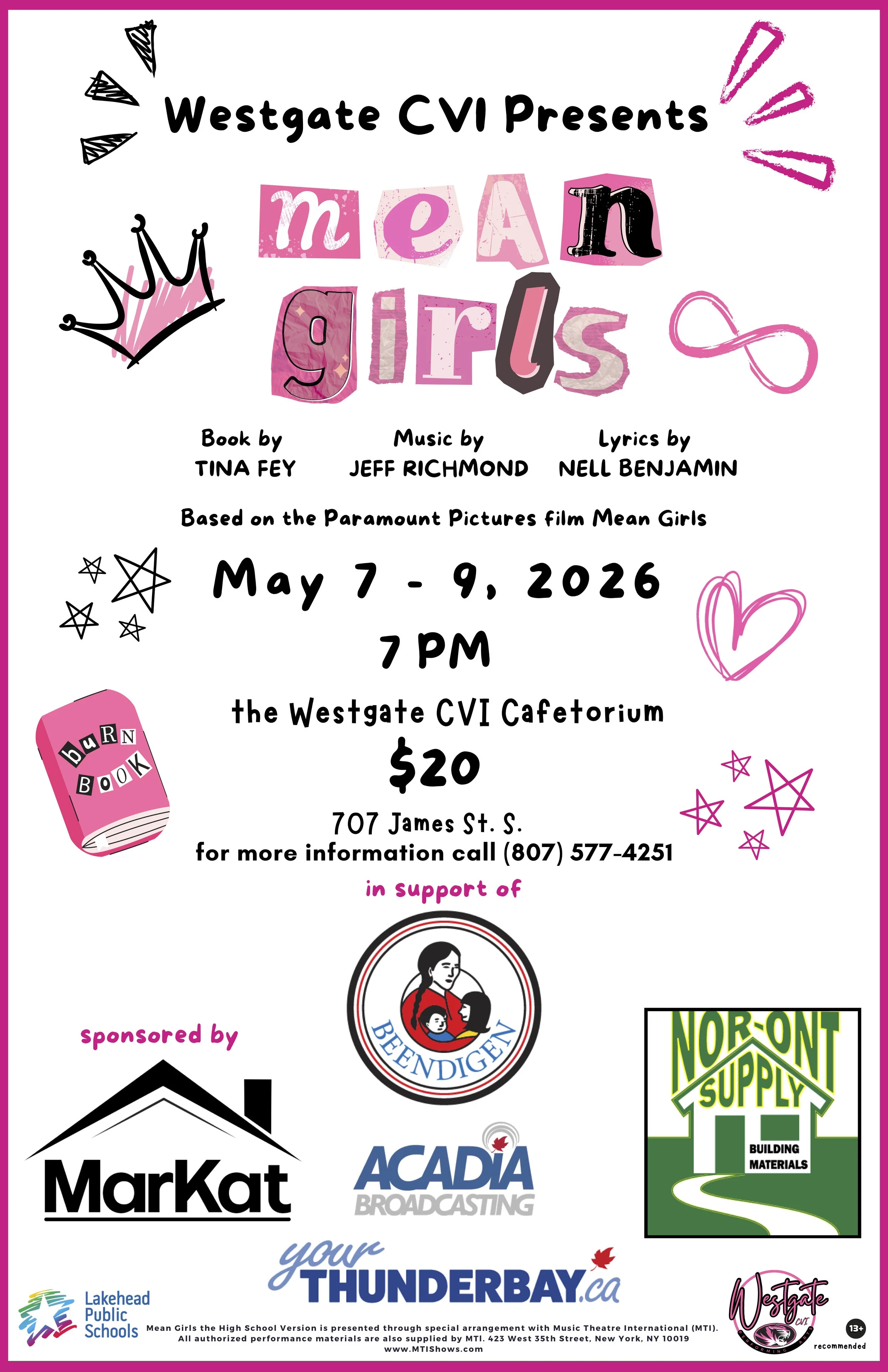 Westgate CVI Presents: Mean Girls, the musical